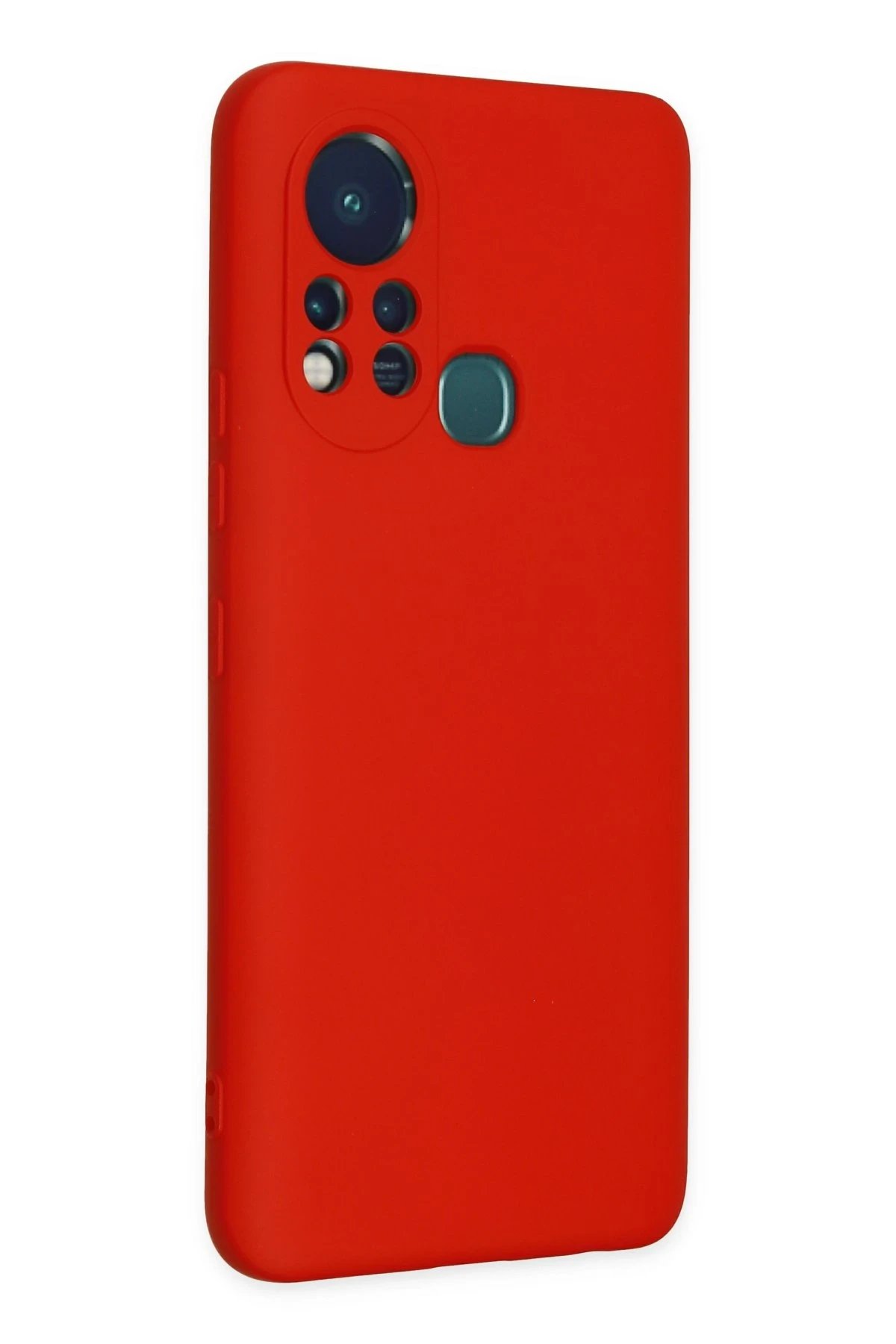 Newface İnfinix Hot 11s Kılıf Nano içi Kadife Silikon - Kırmızı