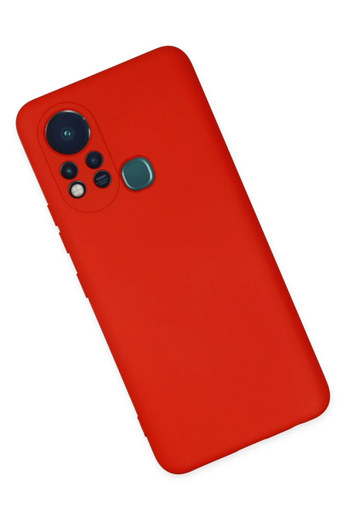 Newface İnfinix Hot 11s Kılıf Nano içi Kadife Silikon - Kırmızı