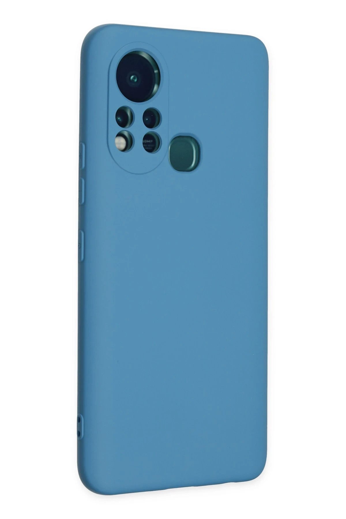 Newface İnfinix Hot 11s Kılıf Nano içi Kadife Silikon - Mavi