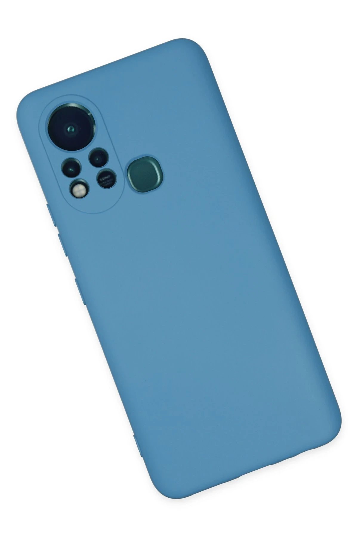 Newface İnfinix Hot 11s Kılıf Nano içi Kadife Silikon - Mavi