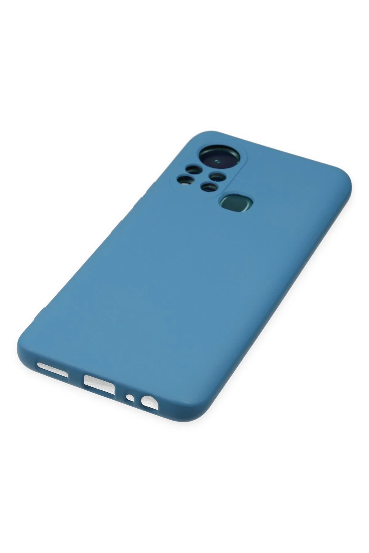 Newface İnfinix Hot 11s Kılıf Nano içi Kadife Silikon - Mavi