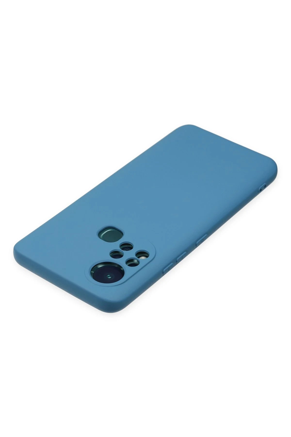 Newface İnfinix Hot 11s Kılıf Nano içi Kadife Silikon - Mavi