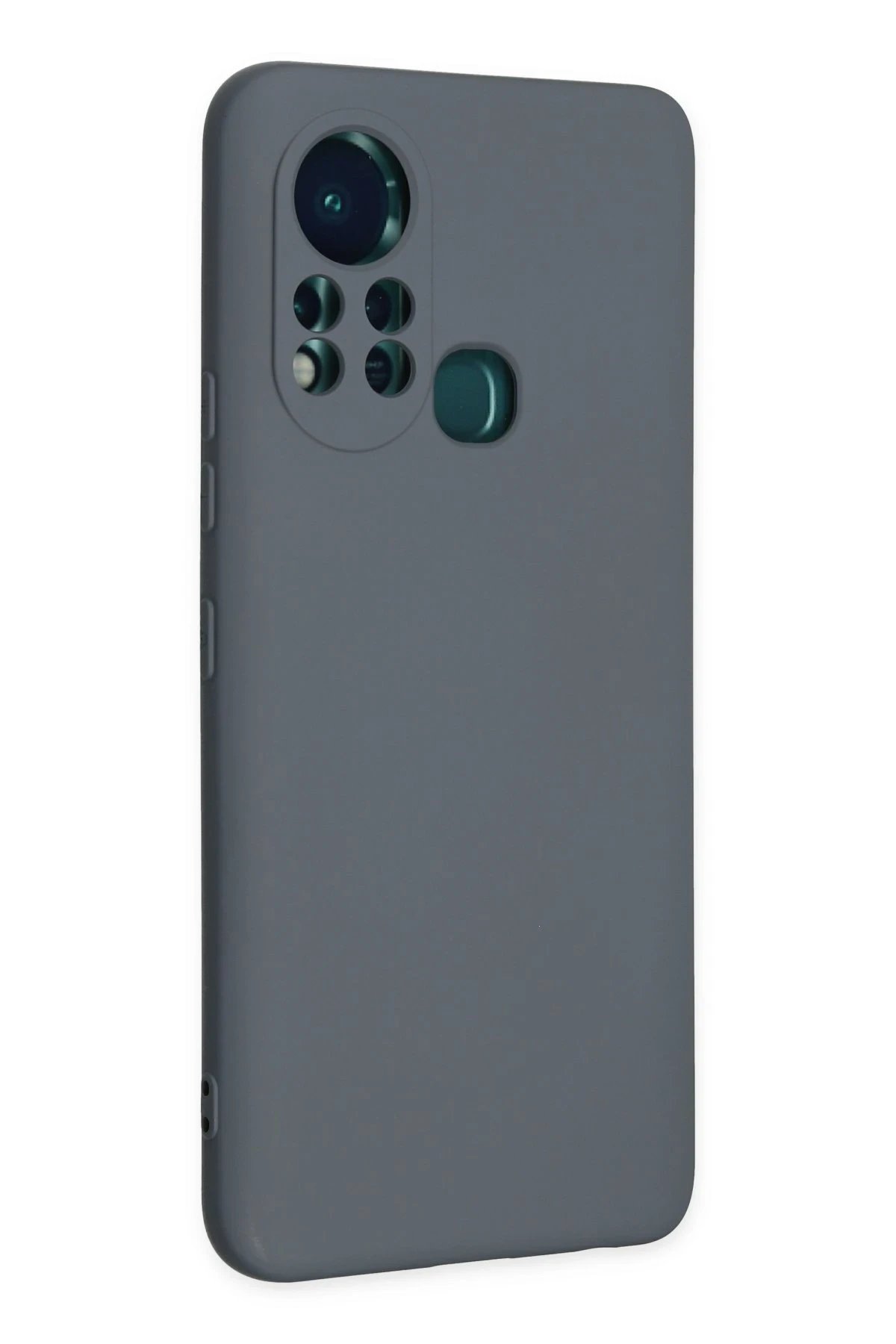 Newface İnfinix Hot 11s Kılıf Nano içi Kadife Silikon - Gri