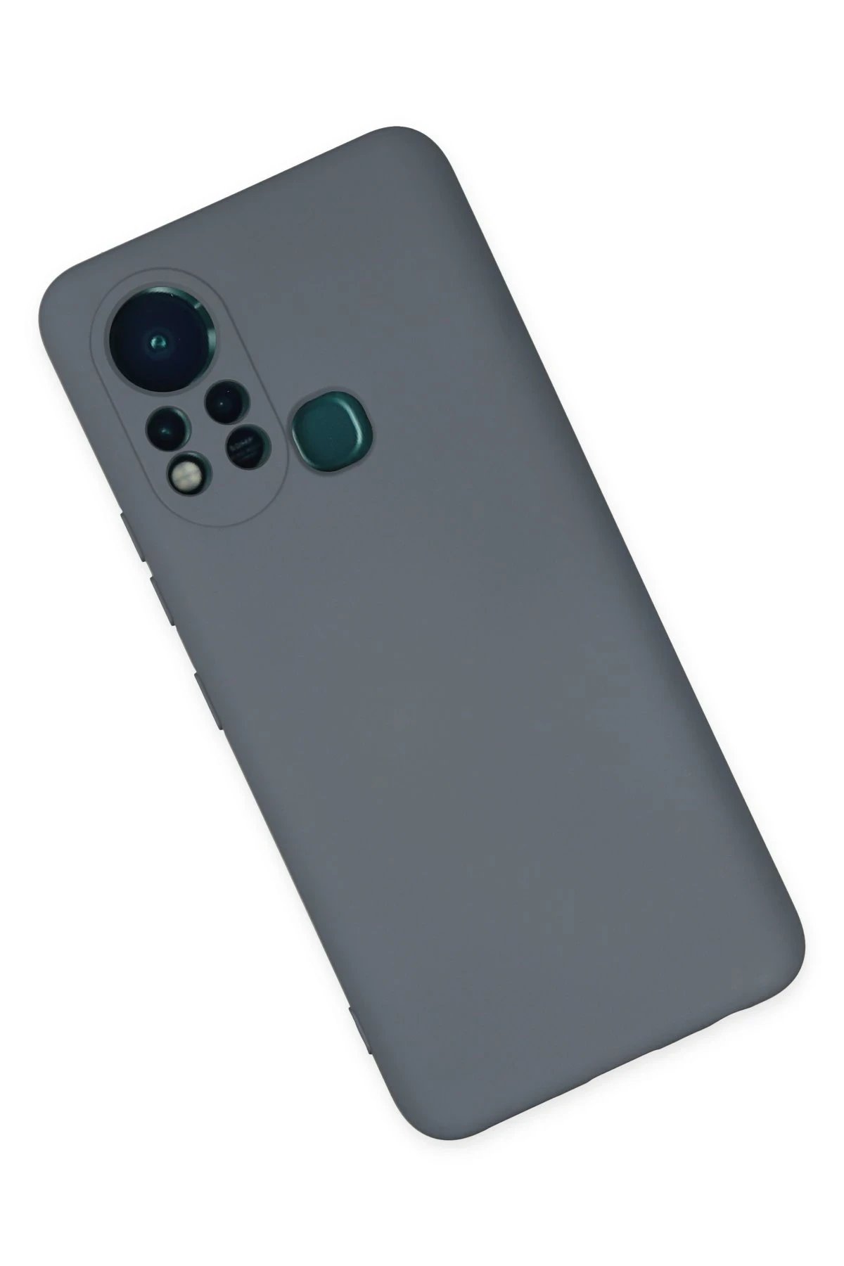 Newface İnfinix Hot 11s Kılıf Nano içi Kadife Silikon - Gri