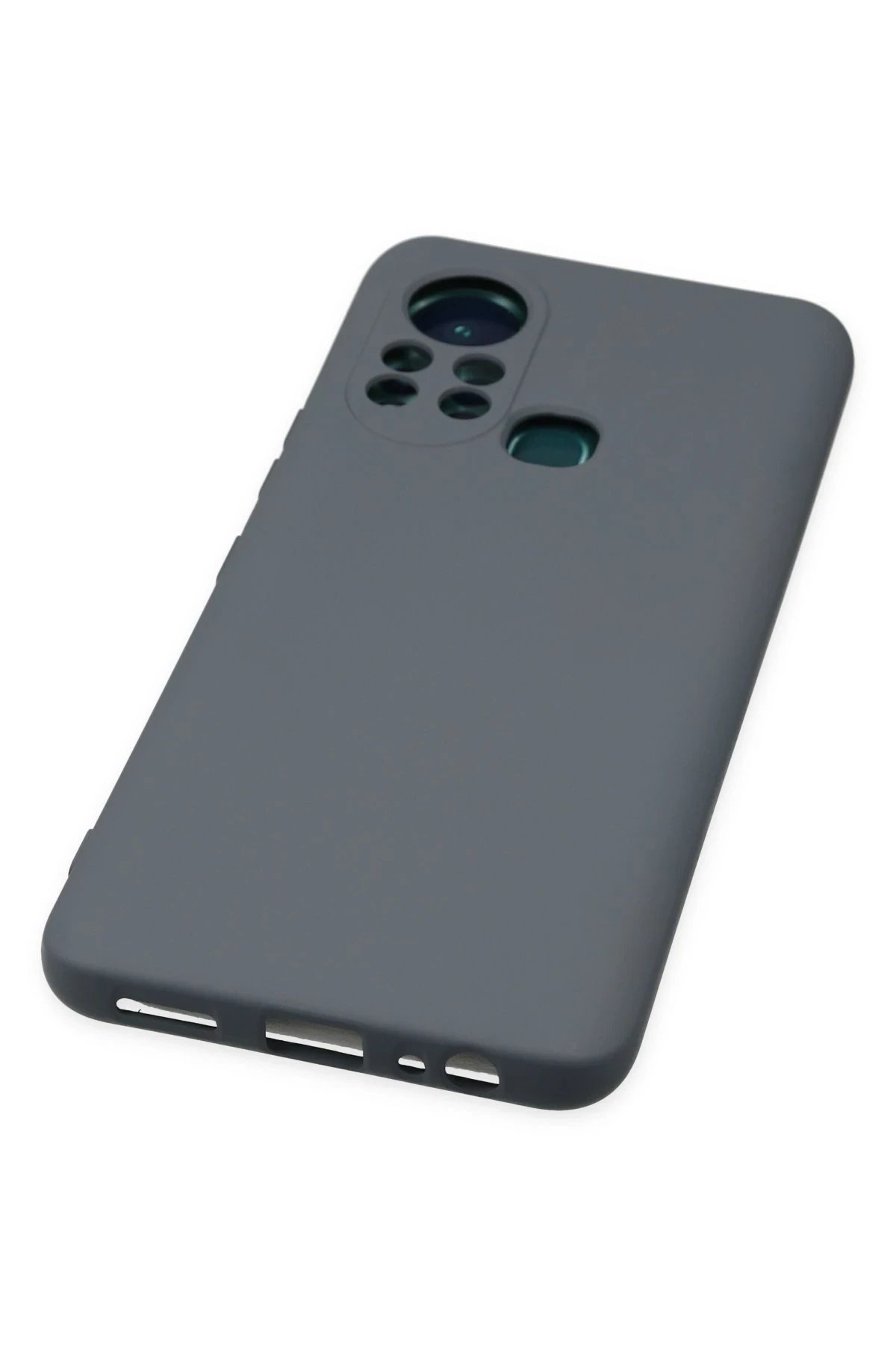 Newface İnfinix Hot 11s Kılıf Nano içi Kadife Silikon - Gri