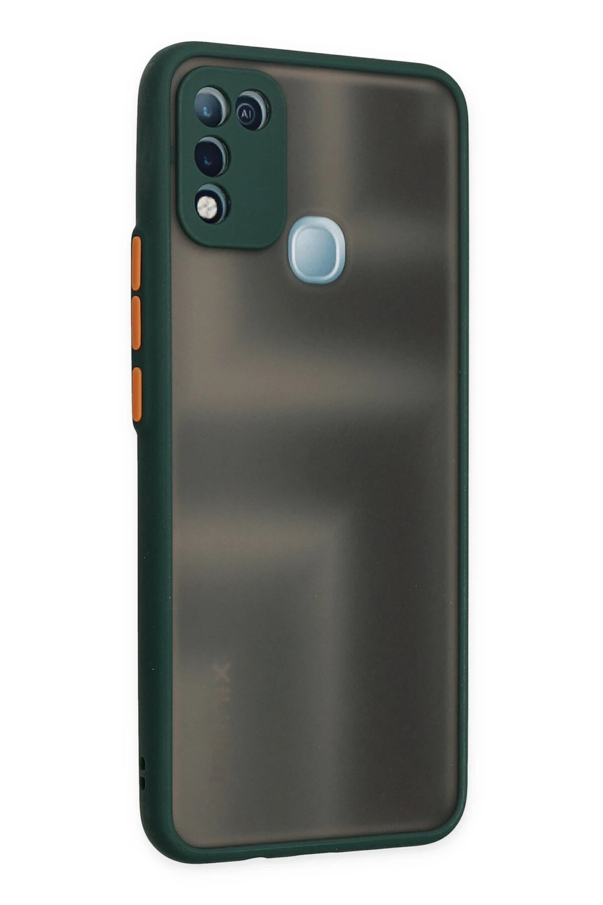 Newface İnfinix Hot 10 Play Kılıf Montreal Silikon Kapak - Yeşil