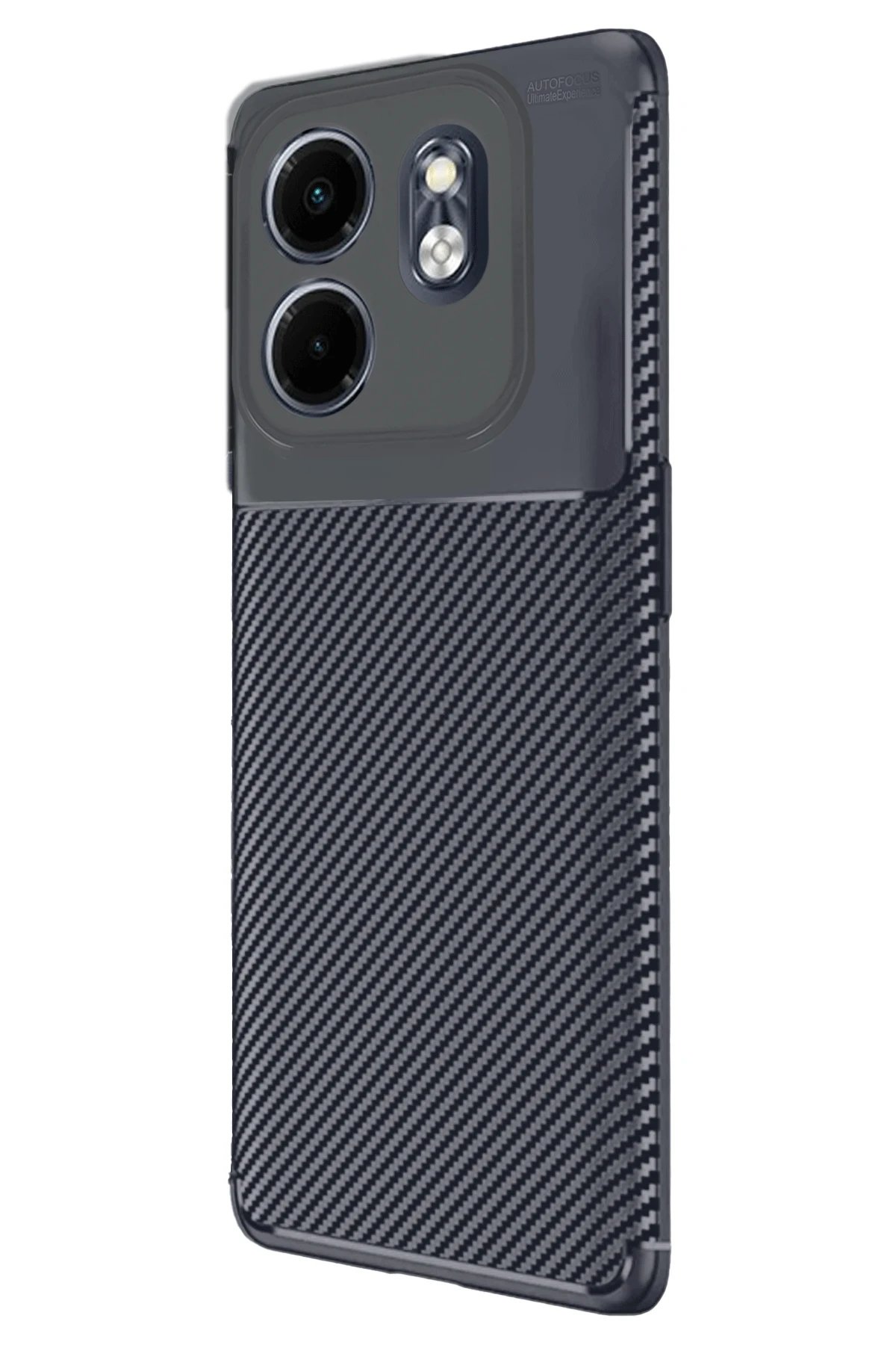 Newface İnfinix Smart 9 Kılıf Auto Focus Karbon Kapak - Lacivert