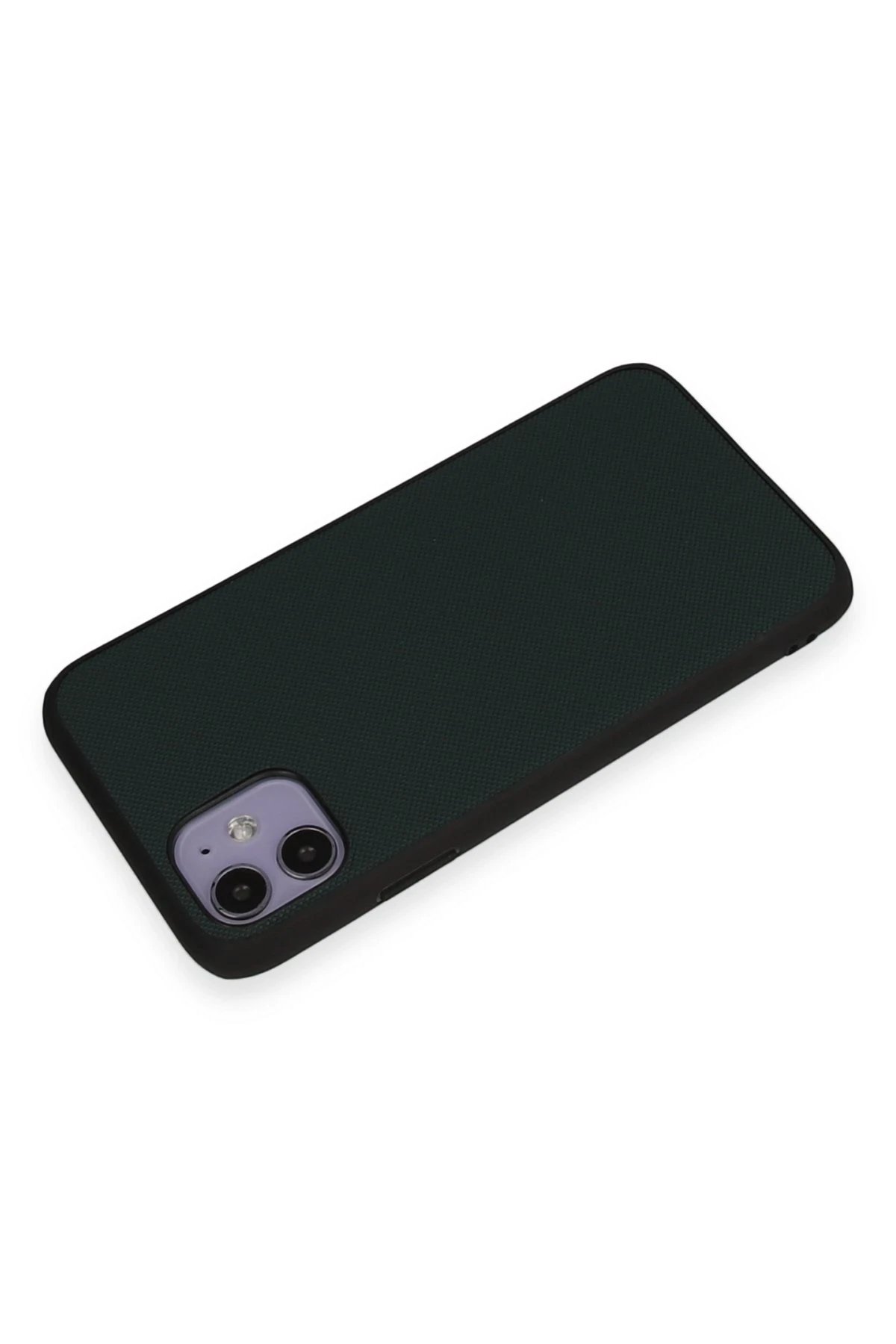 Newface iPhone 11 Kılıf Taft Kapak - Koyu Yeşil