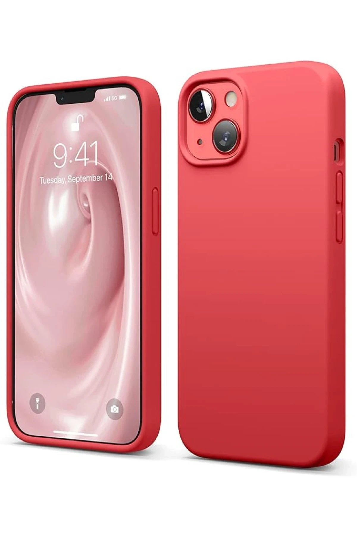 Newface iPhone 14 Kılıf First Silikon - Kırmızı