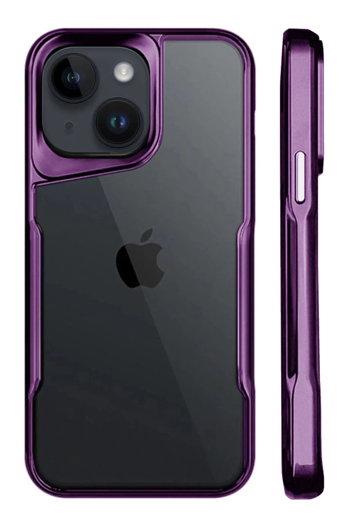 Newface iPhone 15 Kılıf Boyi Silikon Kapak - Derin Mor