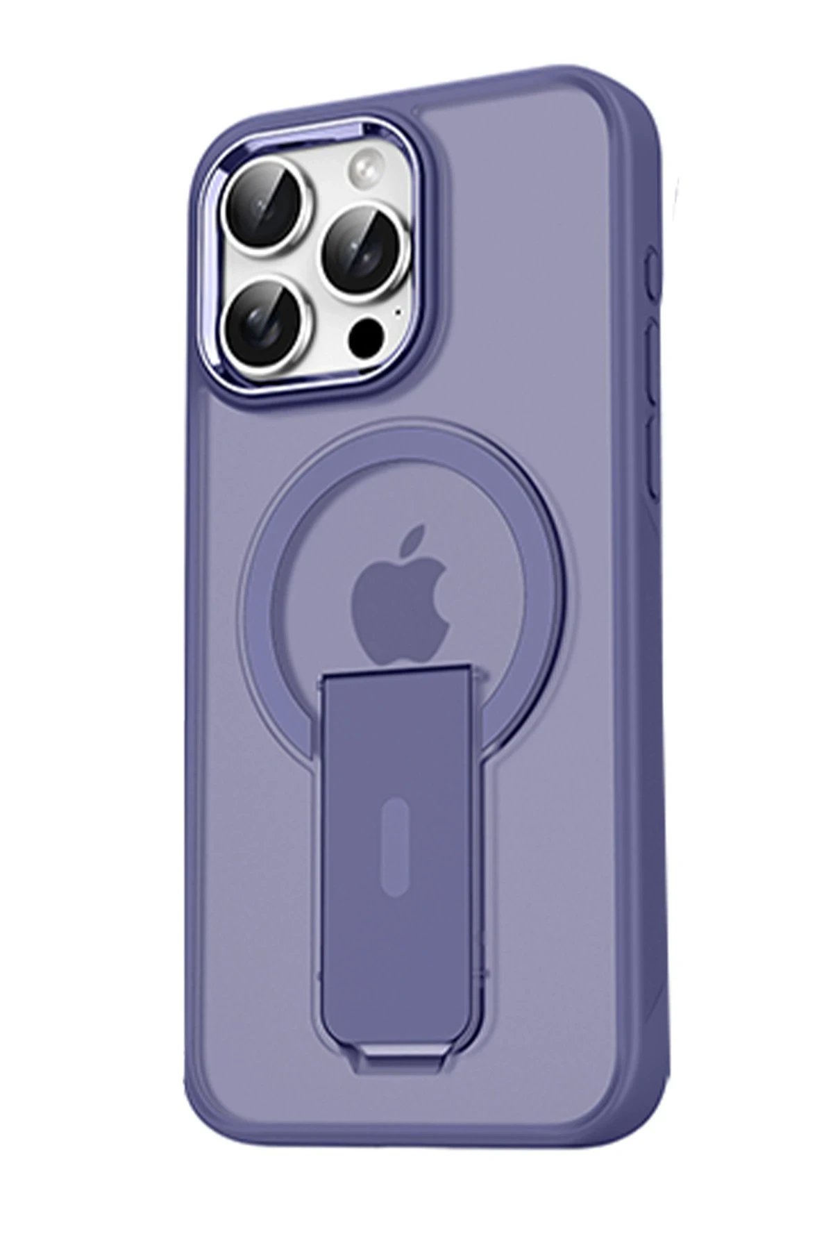 Newface iPhone 14 Pro Tork Magsafe Standlı Kapak - Derin Mor