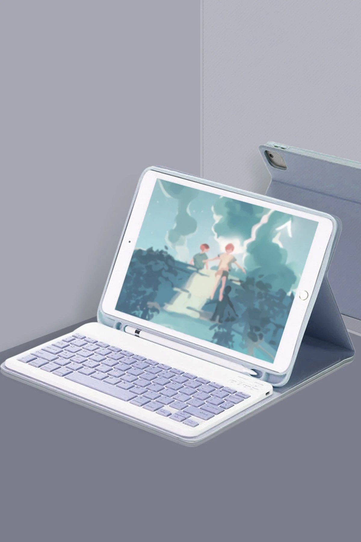 Newface iPad 2022 10.9 (10.nesil) Kılıf KC01 Smart Klavyeli Tablet Kılıfı - Lacivert