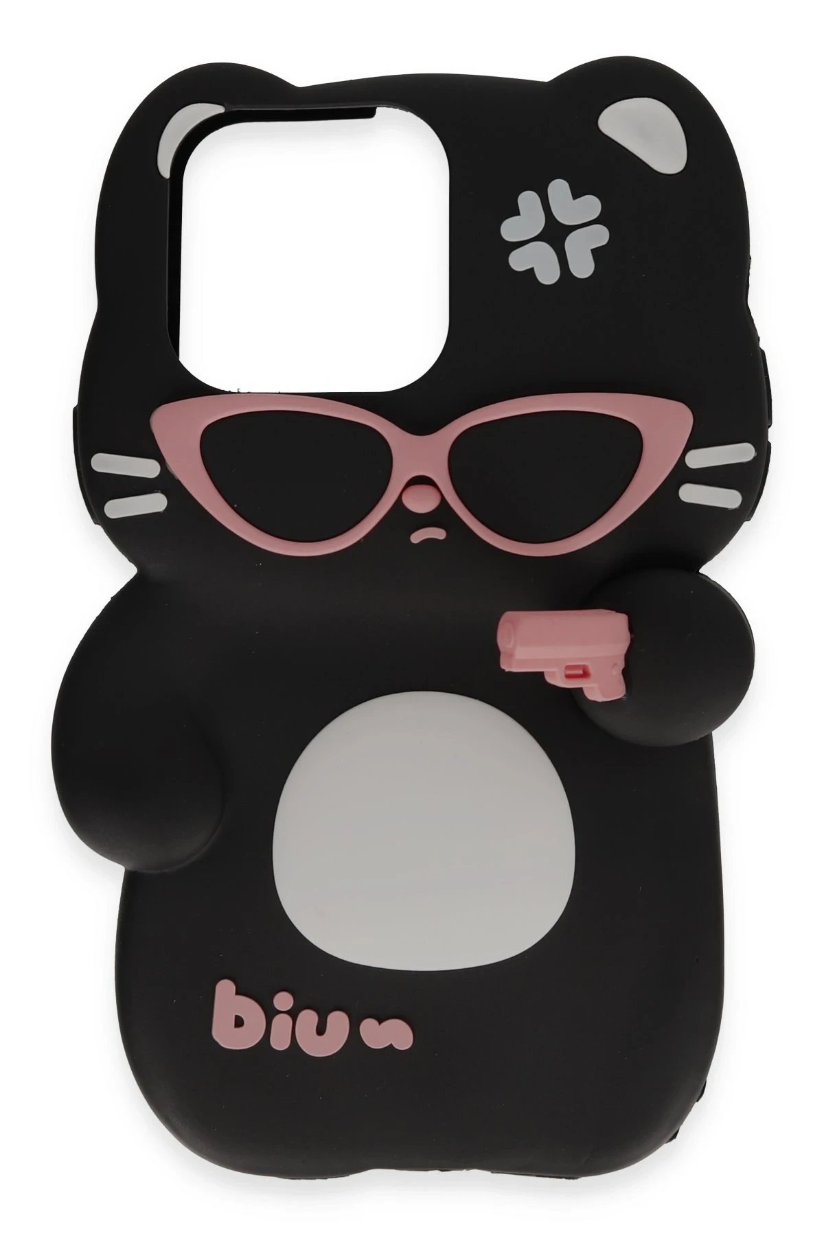 Newface iPhone 15 Pro Kılıf Poky Karakter Silikon Kapak - Desen 1