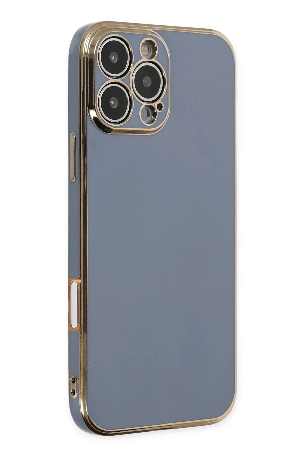 Newface iPhone 16 Pro Kılıf Volet Silikon - Mavi