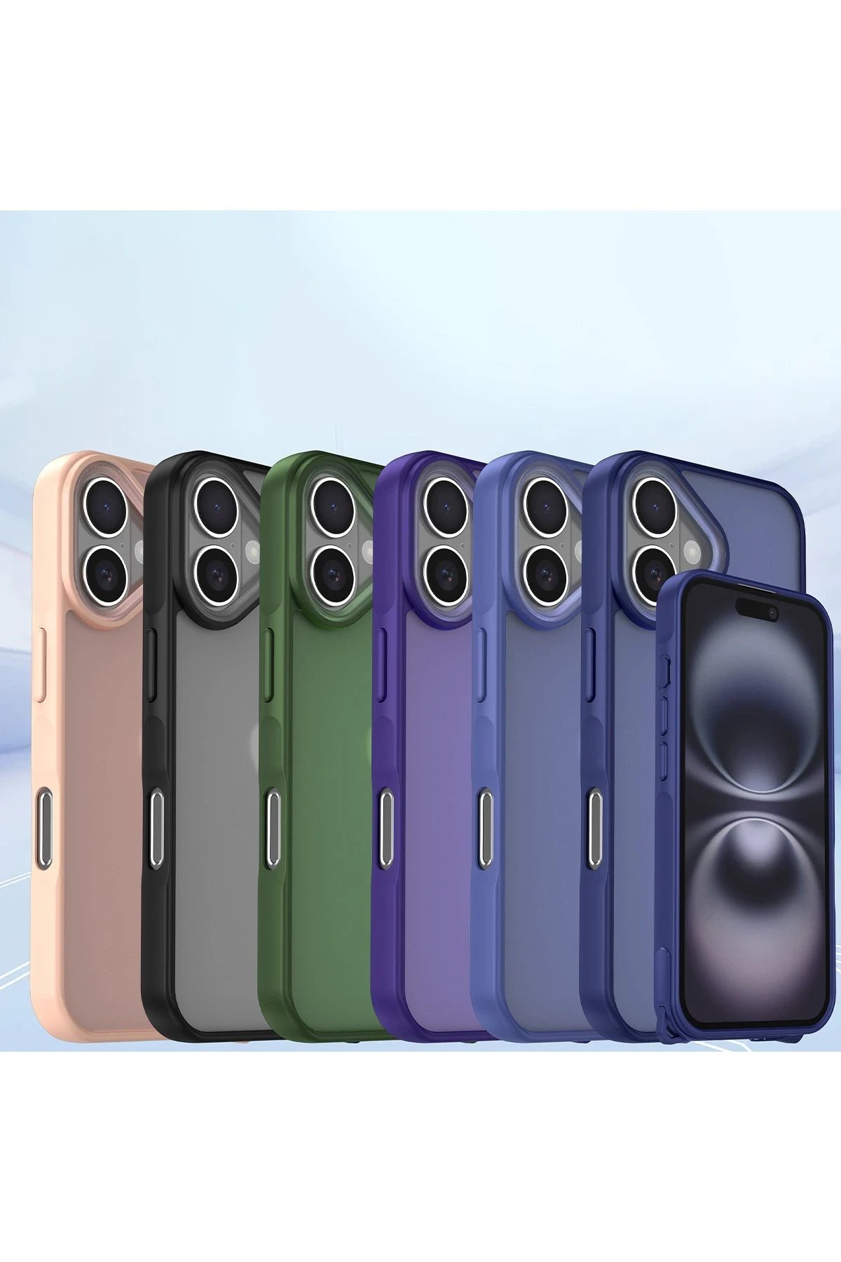 Newface iPhone 16 Kılıf Elegant Kapak - Siyah