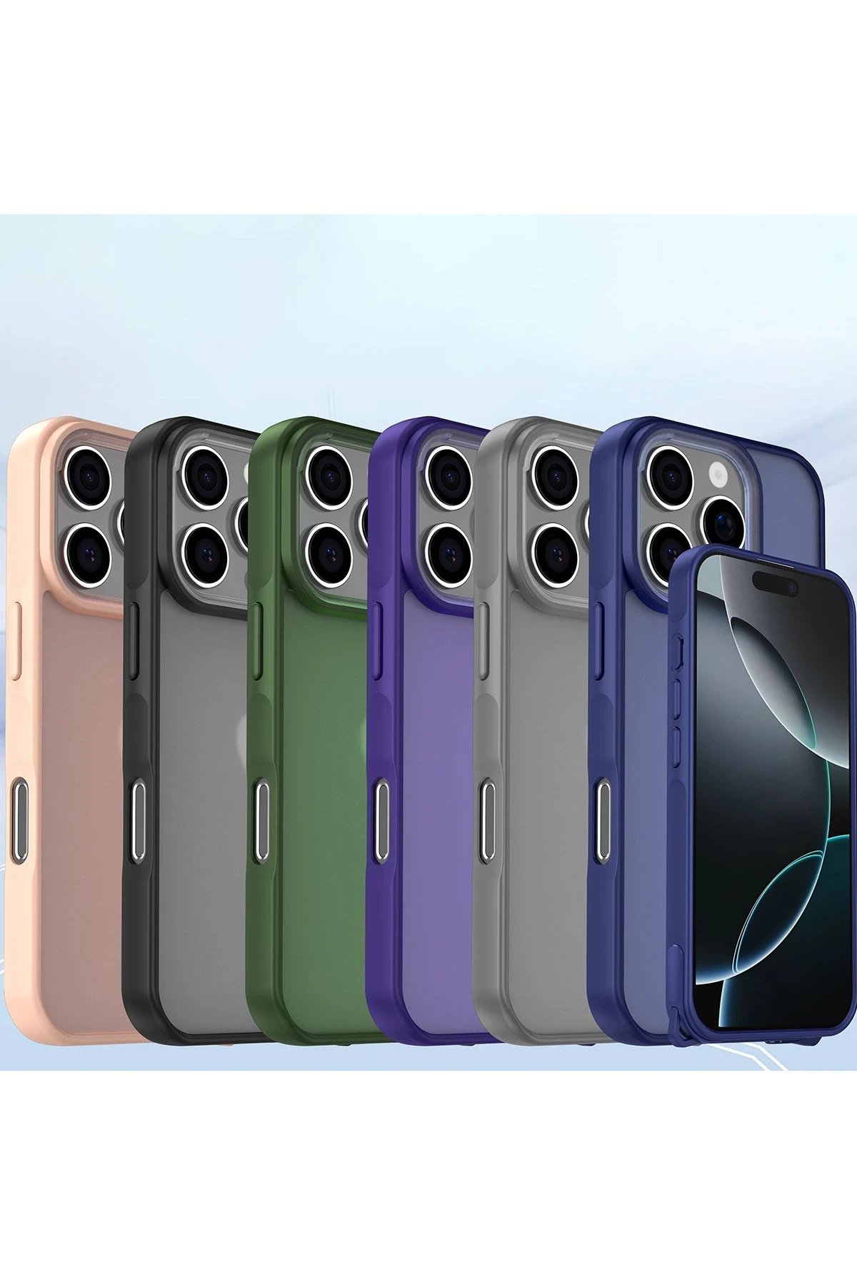 Newface iPhone 16 Pro Kılıf Elegant Kapak - Derin Mor