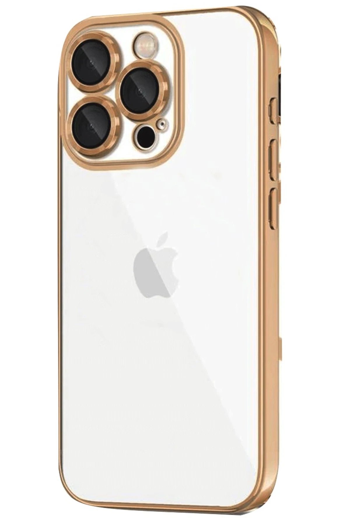 Newface iPhone 16 Pro Kılıf Razer Lensli Silikon - Desert