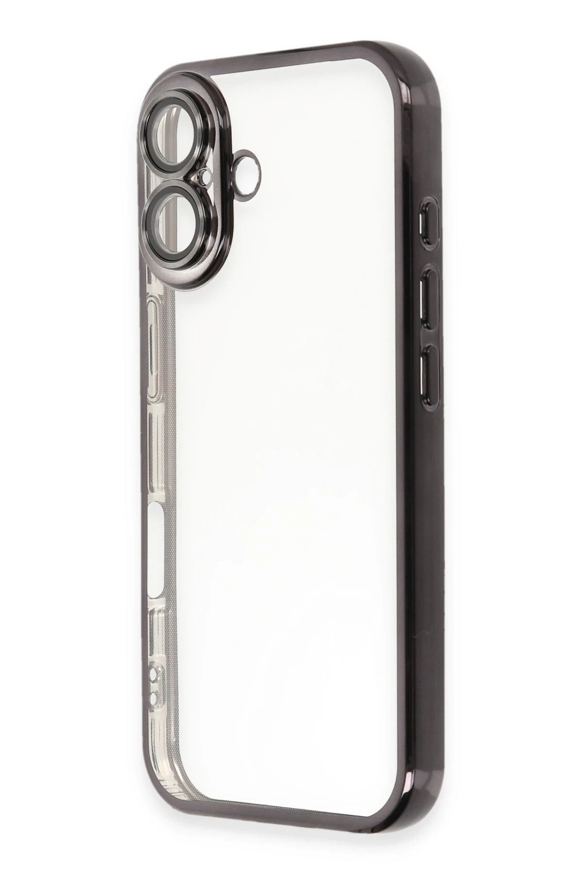 Newface iPhone 16 Plus Kılıf Razer Lensli Silikon - Siyah