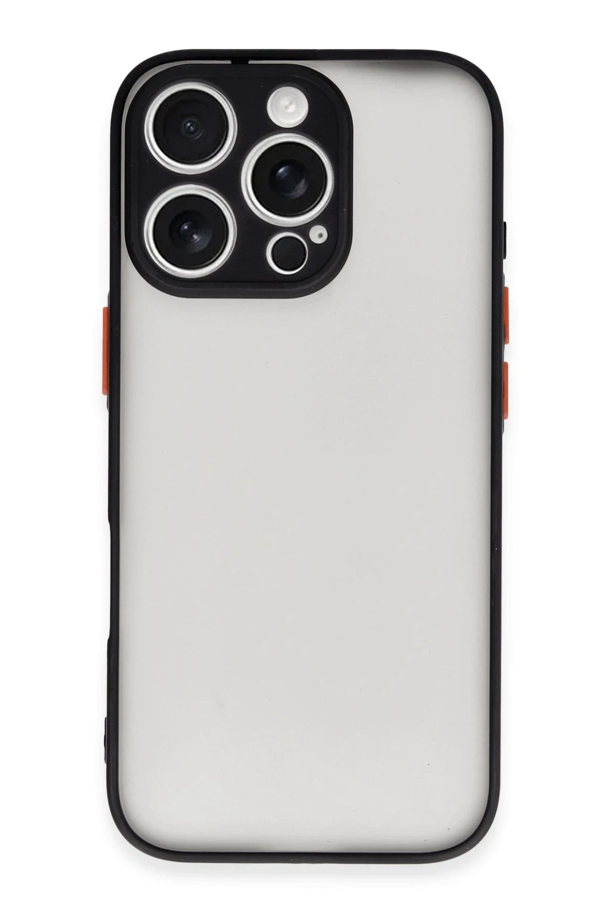 Newface iPhone 16 Pro Max Kılıf Montreal Silikon Kapak - Siyah