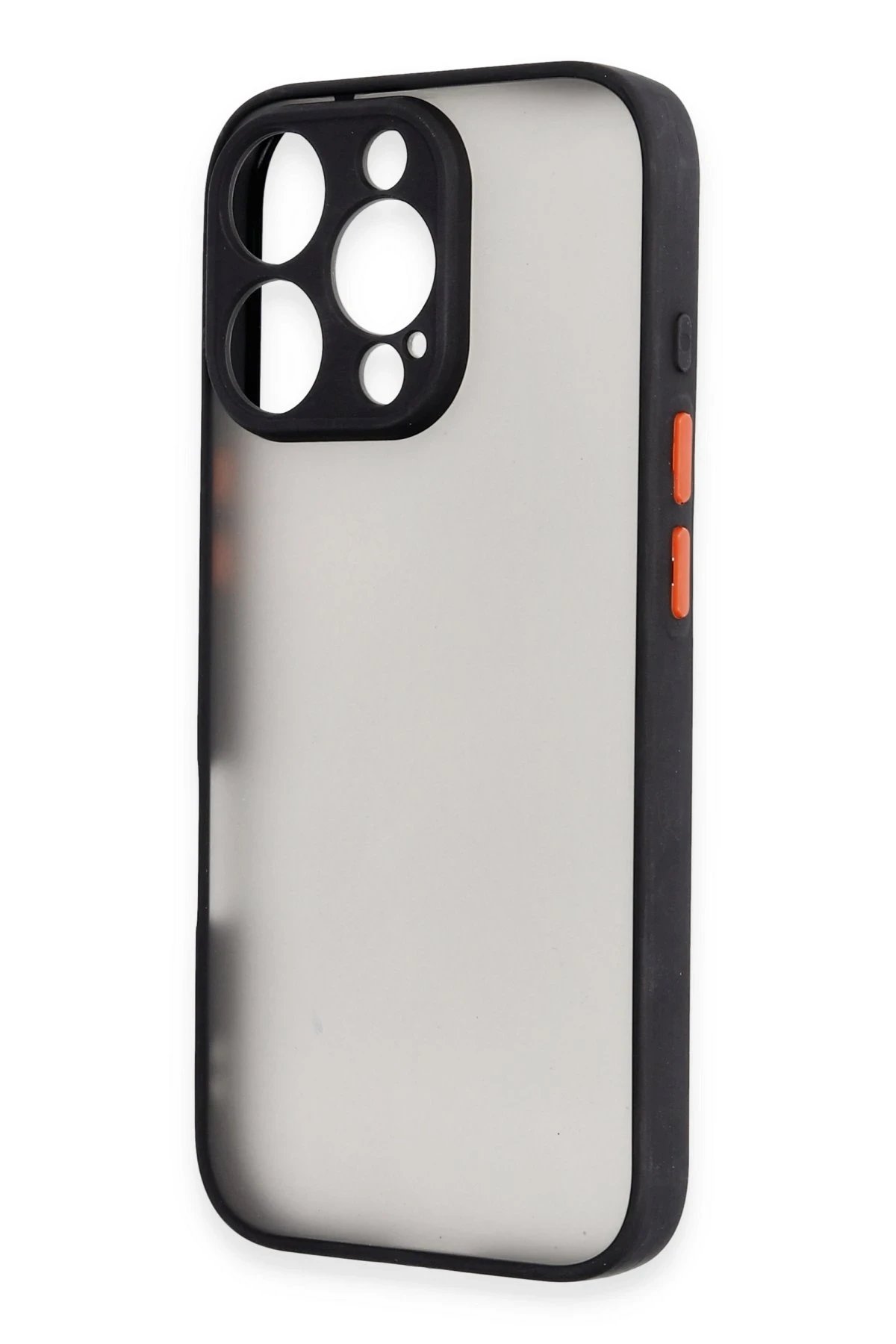 Newface iPhone 16 Pro Max Kılıf Montreal Silikon Kapak - Siyah