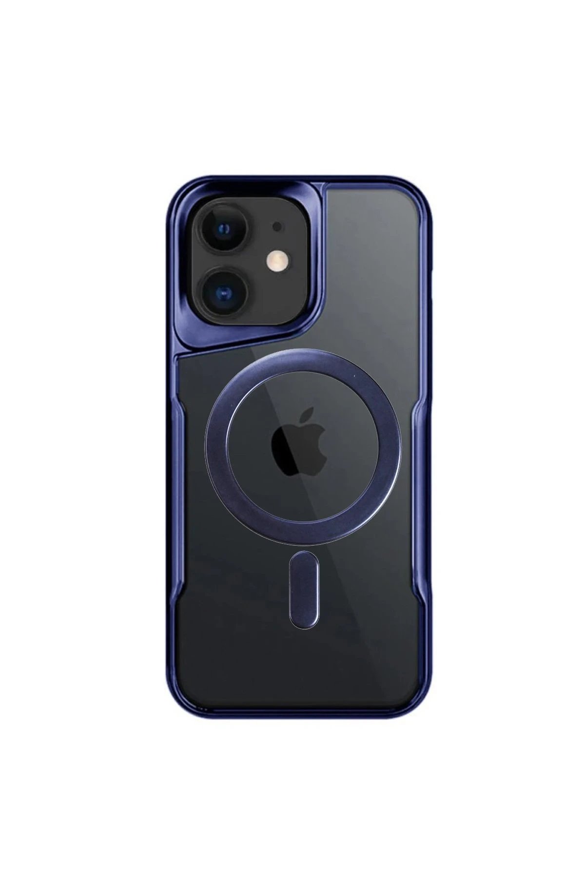 Newface iPhone 11 Kılıf Boyi Magsafe Silikon Kapak - Lacivert