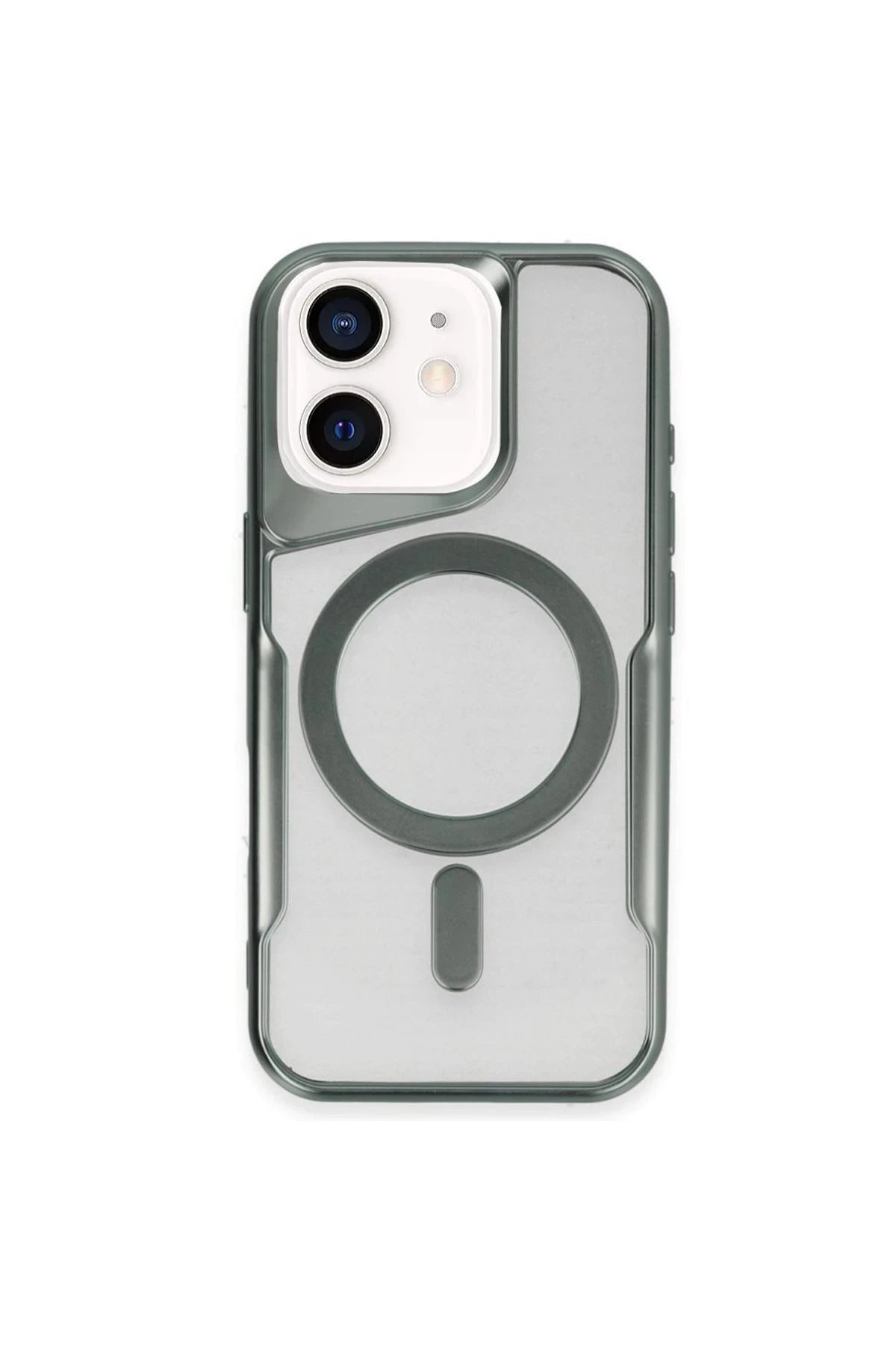 Newface iPhone 11 Kılıf Boyi Magsafe Silikon Kapak - Yeşil