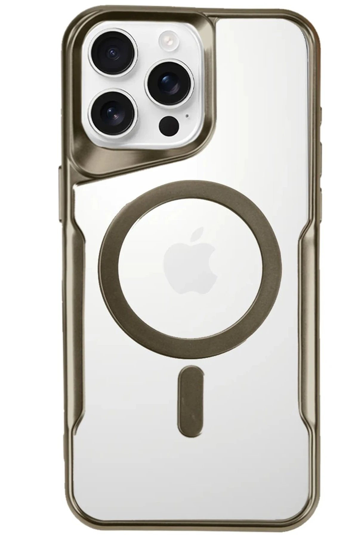 Newface iPhone 16 Pro Kılıf Boyi Magsafe Silikon Kapak - Desert