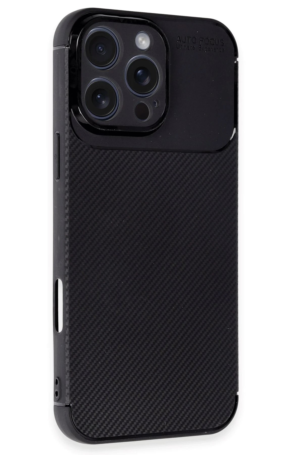 Newface iPhone 16 Pro Max Kılıf Auto Focus Karbon Kapak - Siyah