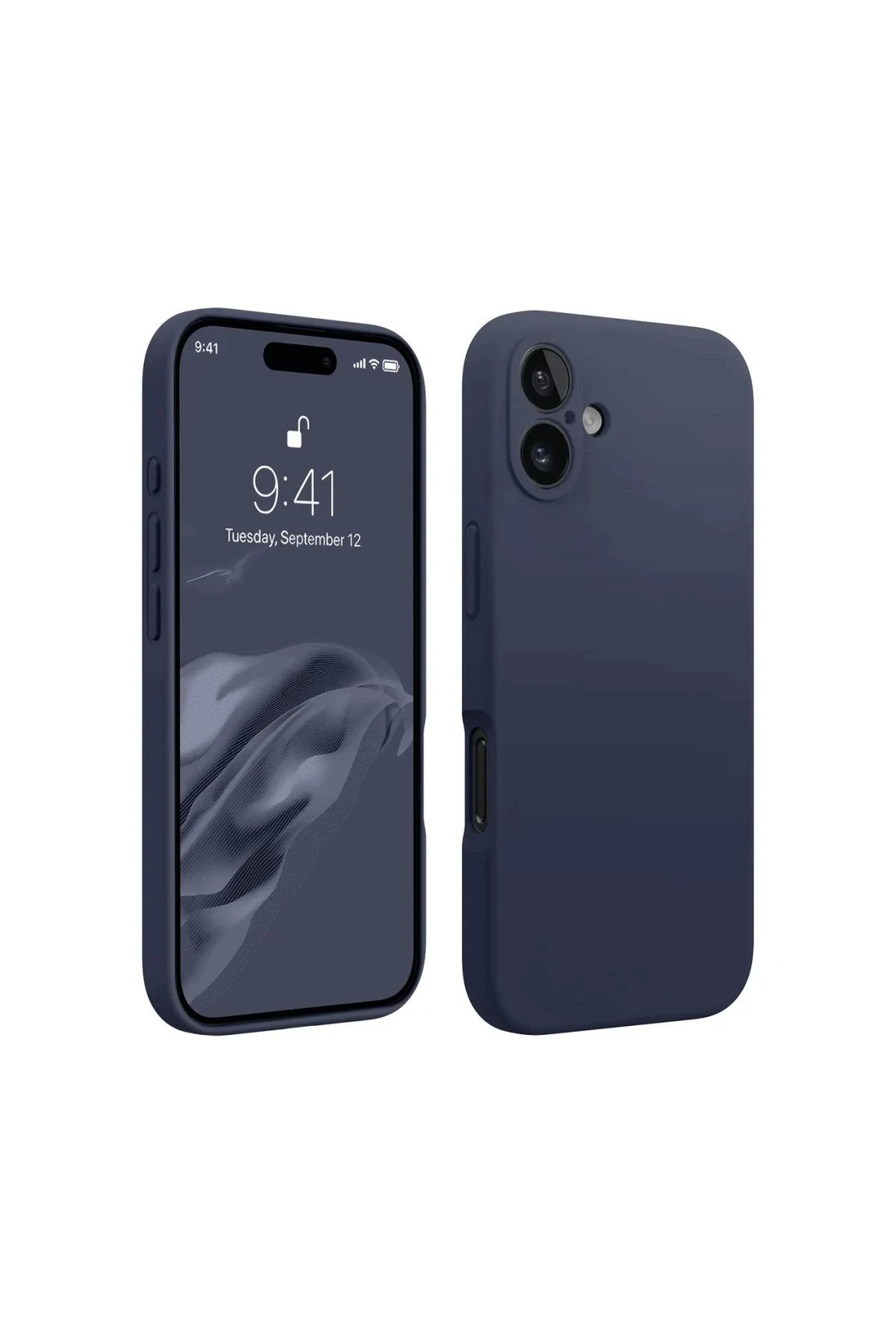 Newface iPhone 16 Kılıf First Silikon - Lacivert