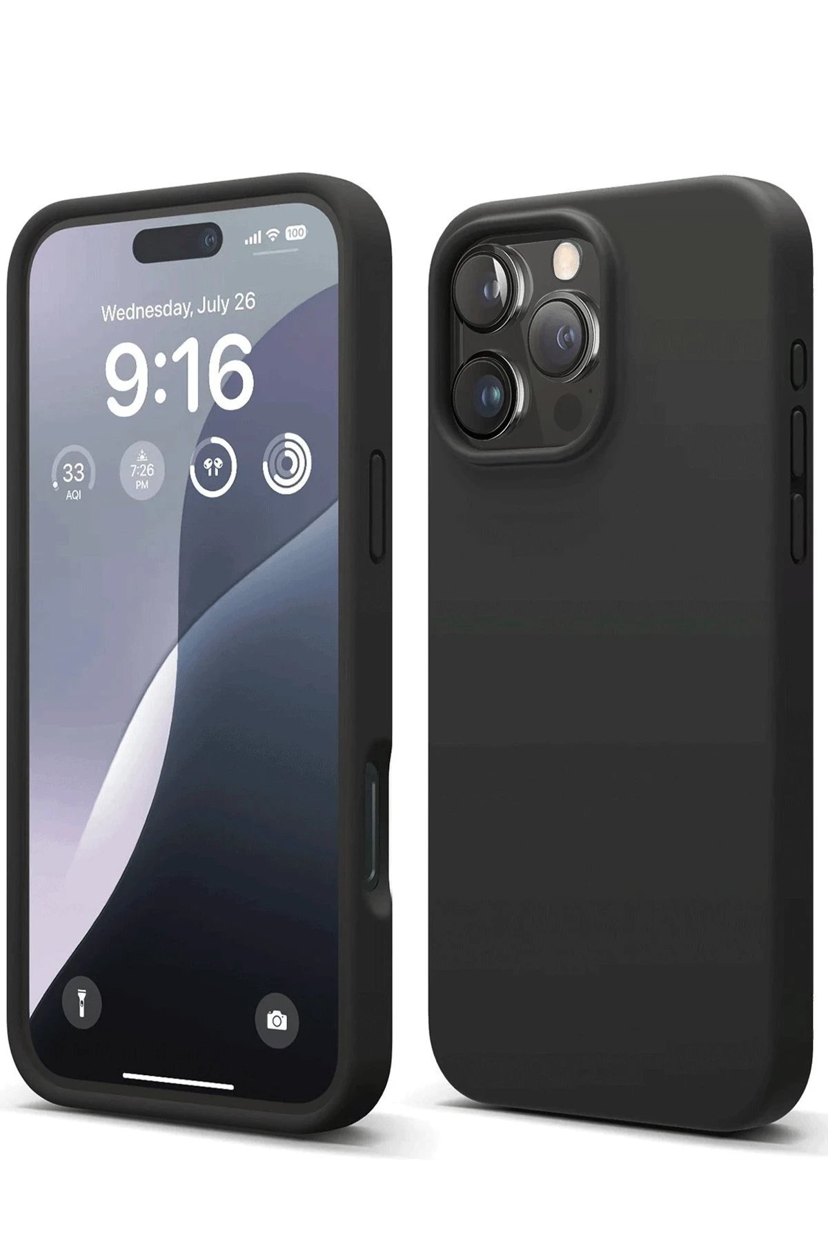 Newface iPhone 16 Pro Kılıf First Silikon - Siyah