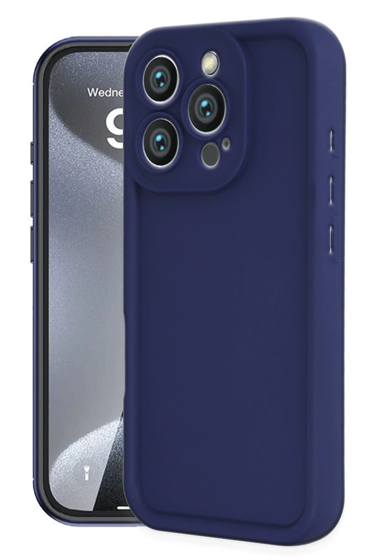 Newface iPhone 16 Pro Kılıf Viera Silikon - Lacivert