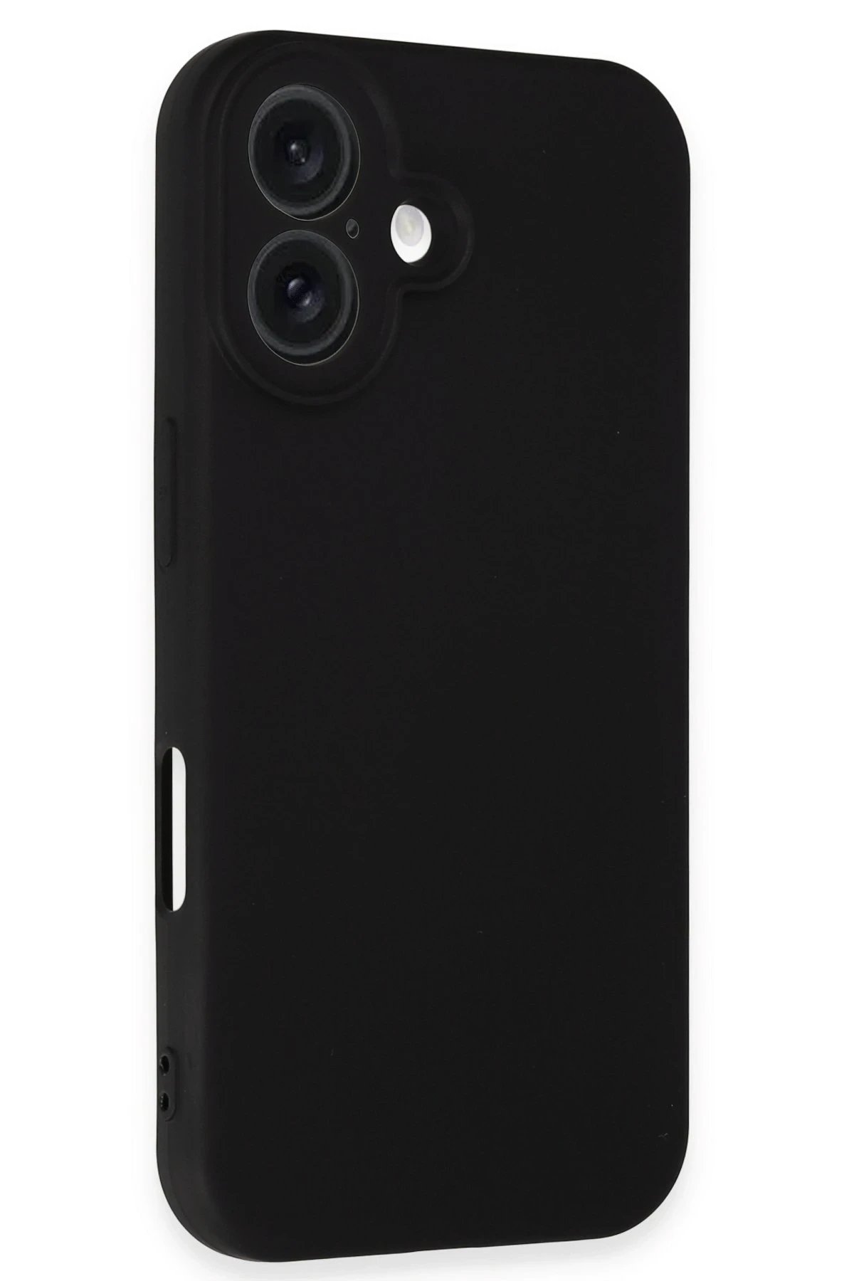 Newface iPhone 16 Plus Kılıf Nano içi Kadife Silikon - Siyah