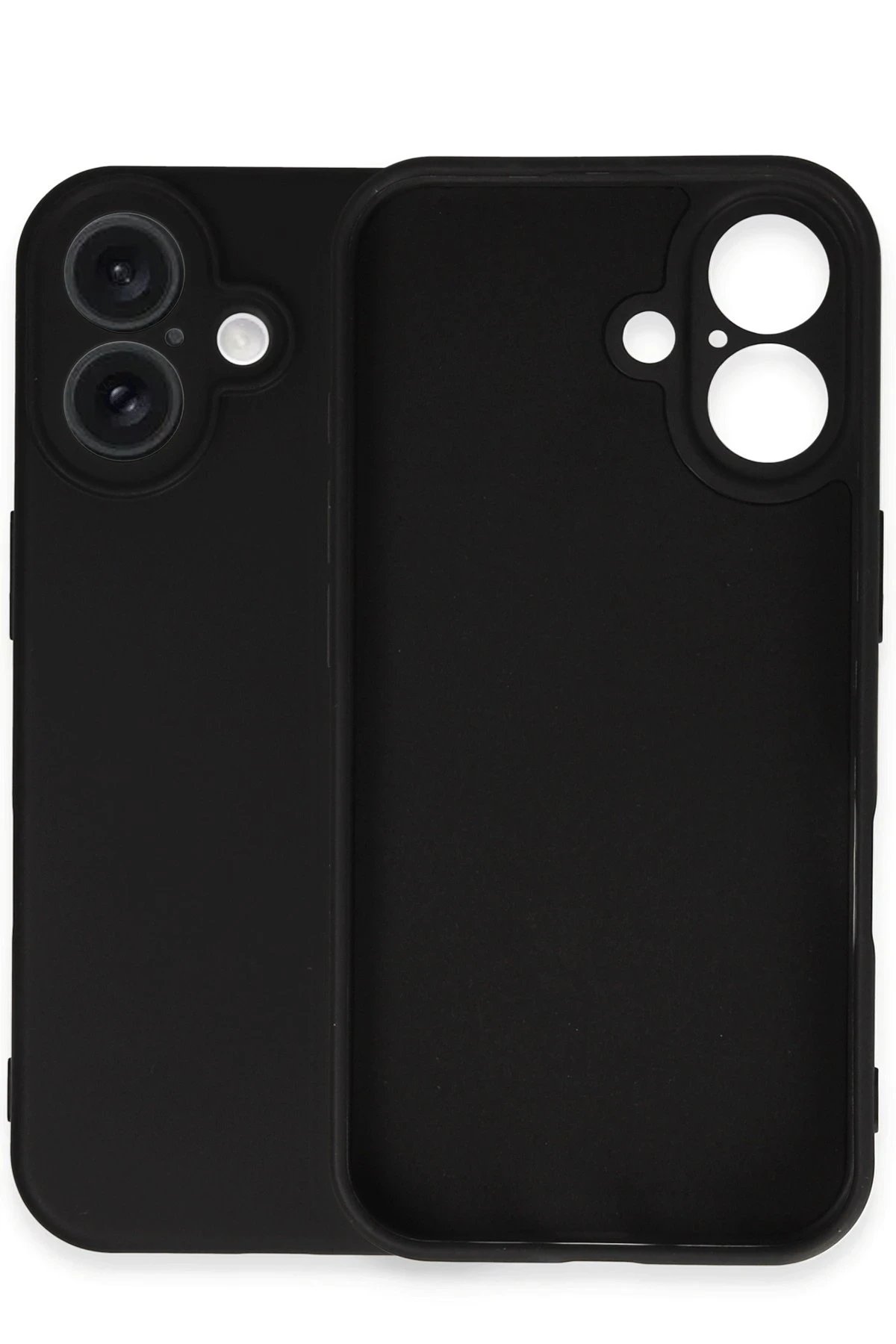 Newface iPhone 16 Plus Kılıf Nano içi Kadife Silikon - Siyah