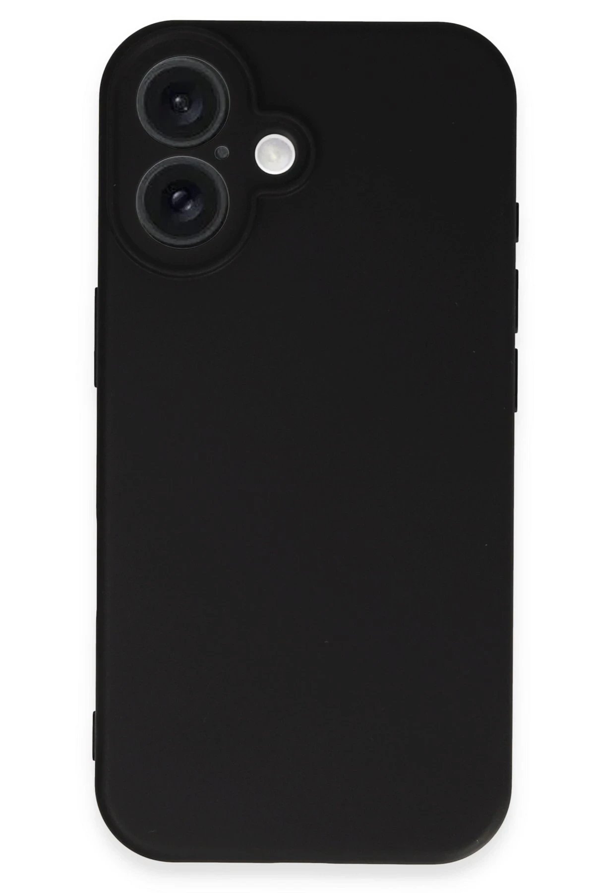 Newface iPhone 16 Plus Kılıf Nano içi Kadife Silikon - Siyah