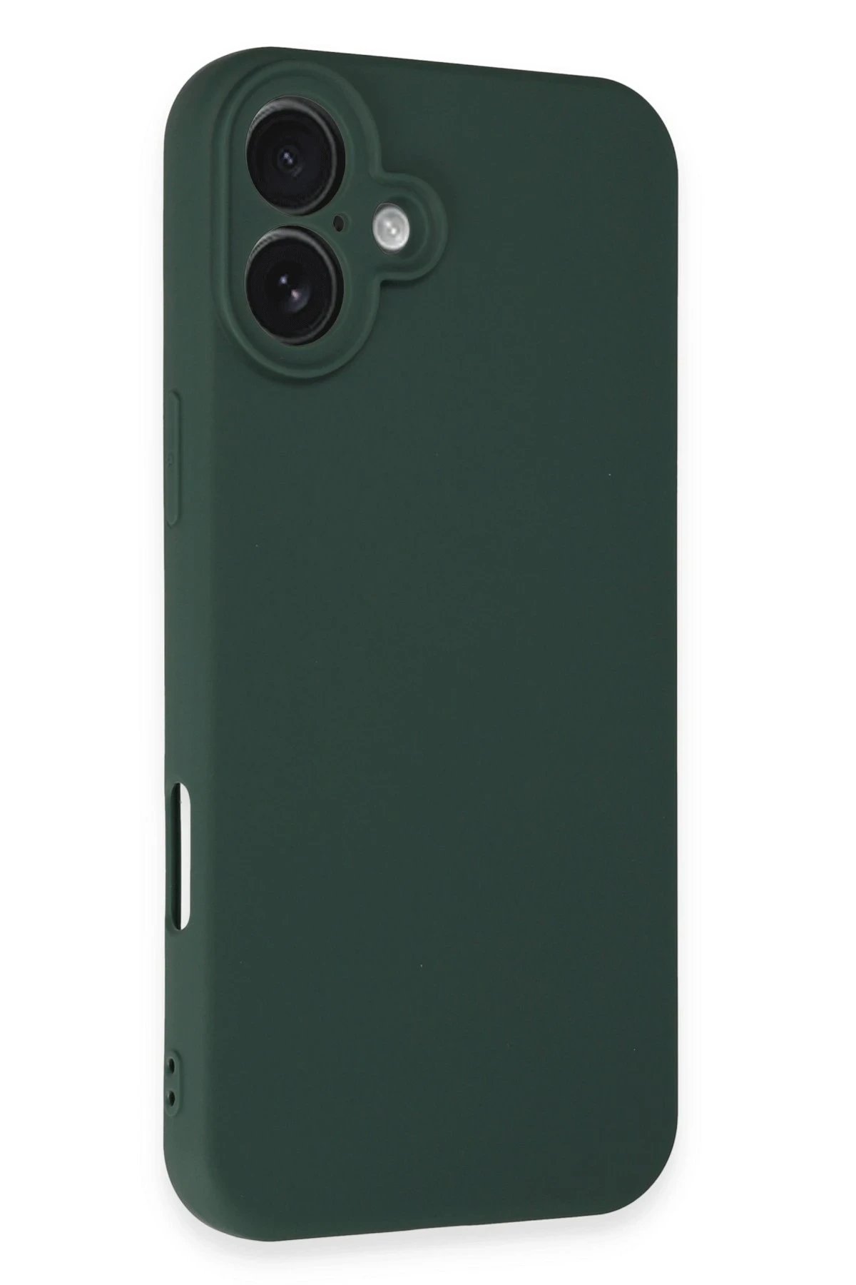 Newface iPhone 16 Plus Kılıf Nano içi Kadife Silikon - Koyu Yeşil