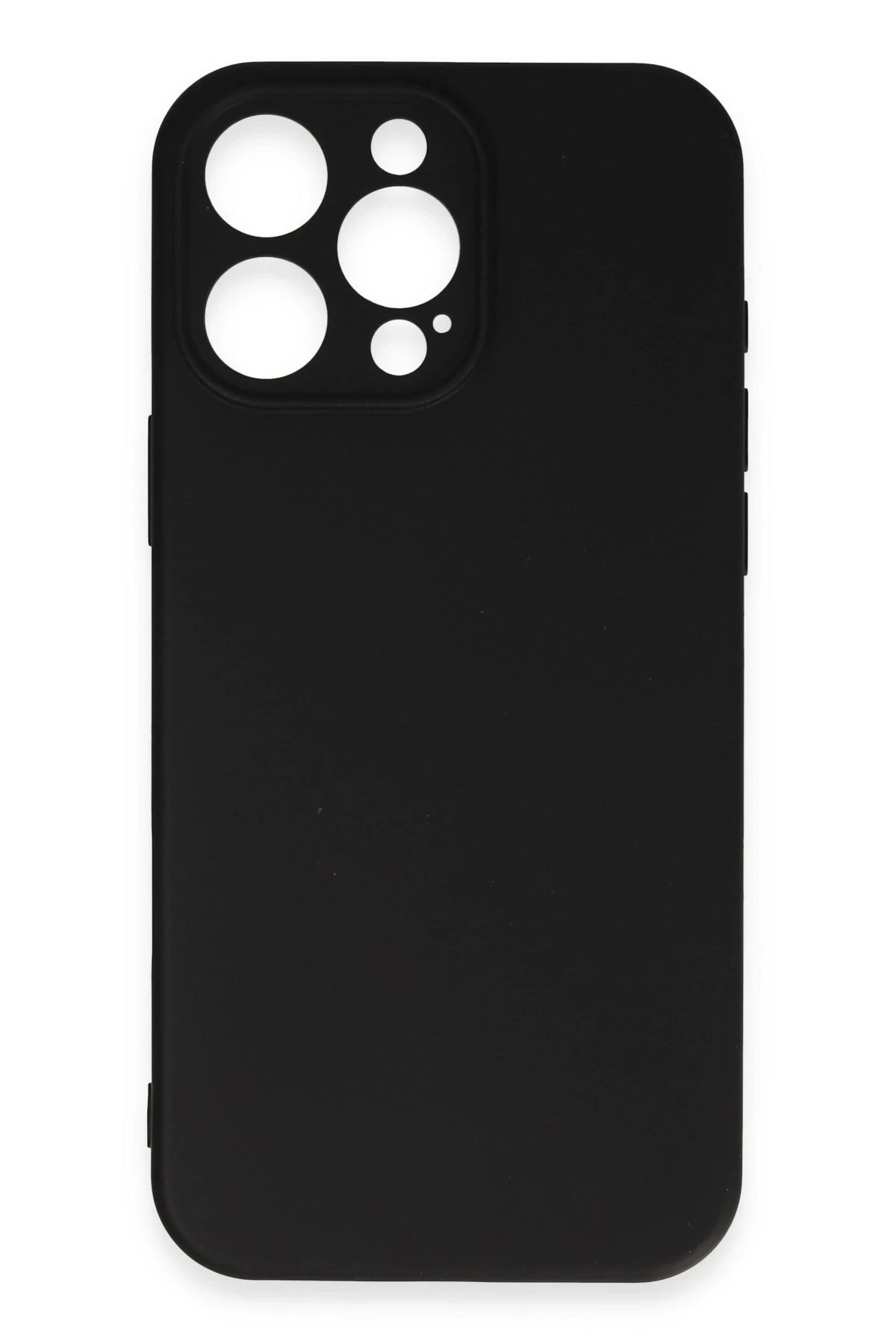 Newface iPhone 16 Pro Max Kılıf Nano içi Kadife Silikon - Siyah