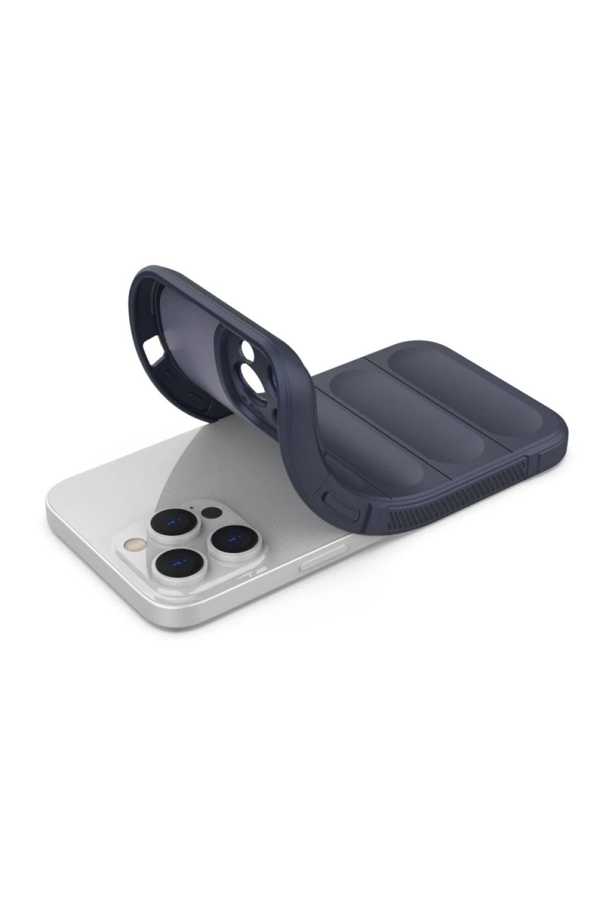 Newface iPhone 16 Pro Kılıf Optimum Silikon - Lacivert