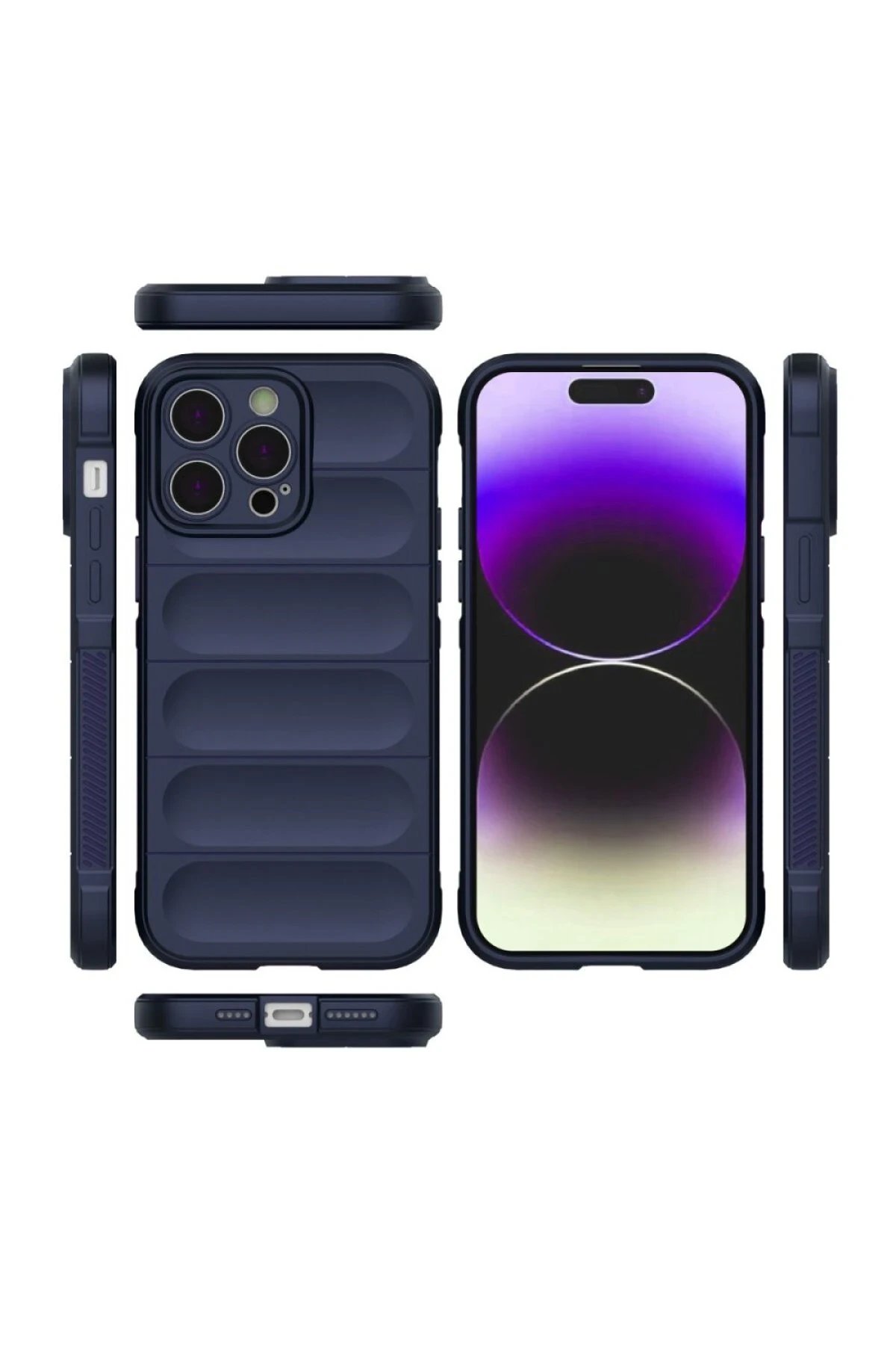 Newface iPhone 16 Pro Max Kılıf Optimum Silikon - Lacivert