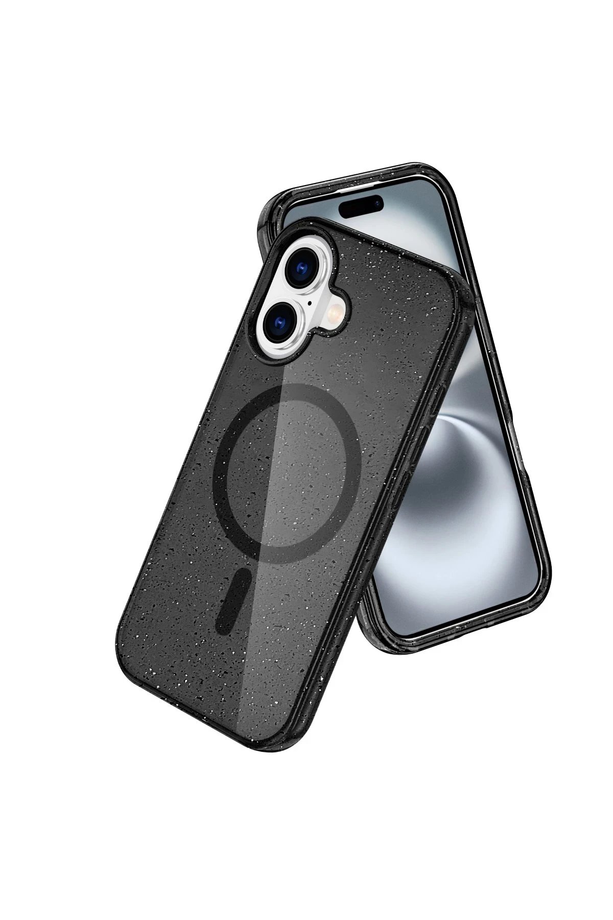 Newface iPhone 16 Plus Kılıf Glow Magsafe Kapak - Siyah