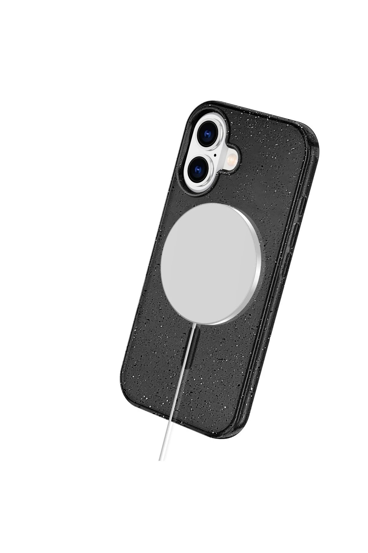 Newface iPhone 16 Plus Kılıf Glow Magsafe Kapak - Siyah