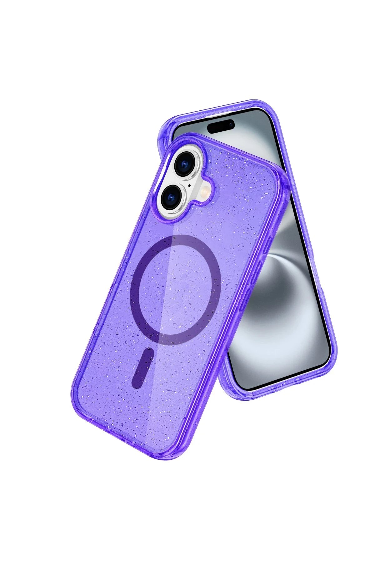 Newface iPhone 16 Plus Kılıf Glow Magsafe Kapak - Mor