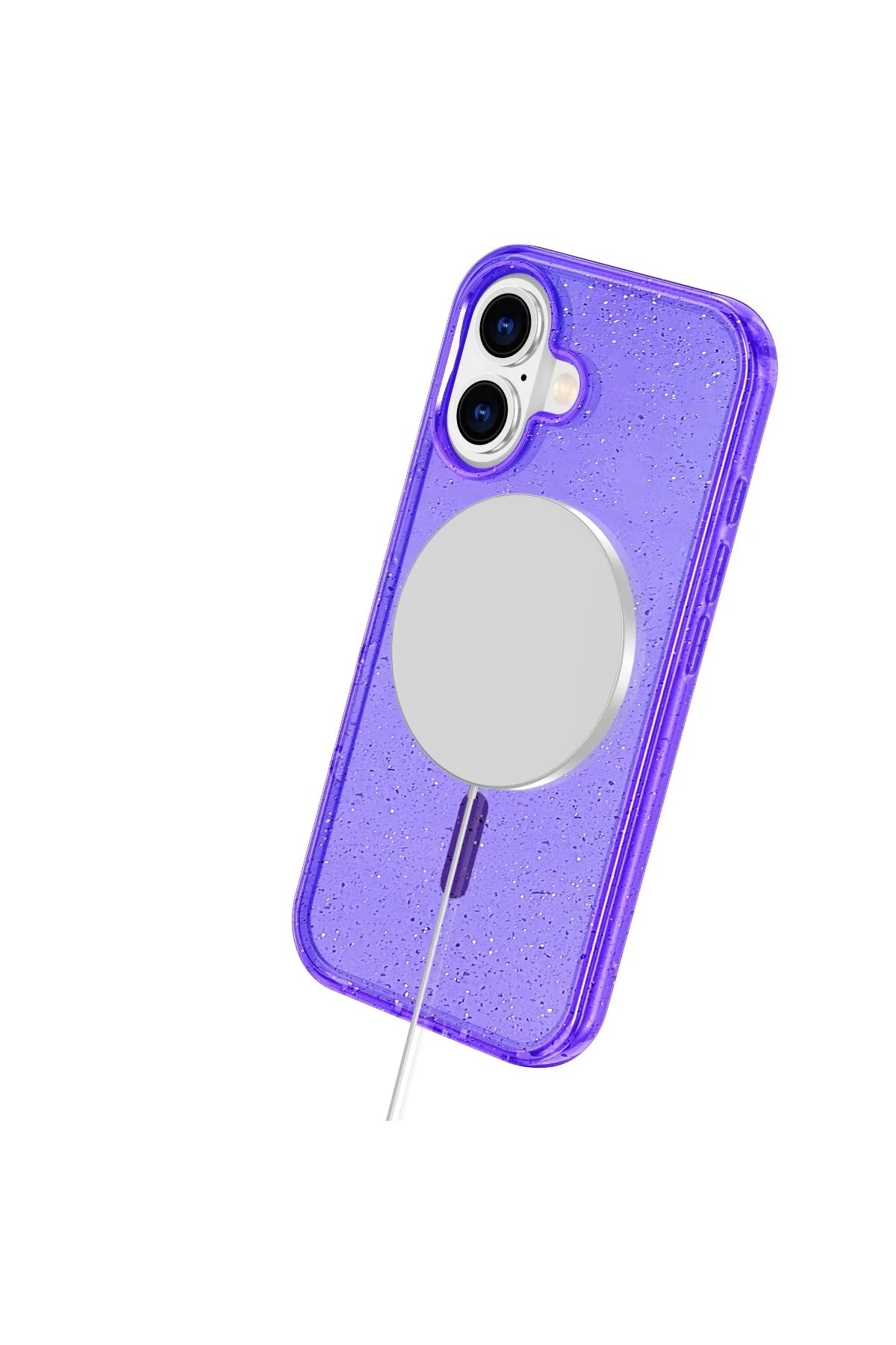 Newface iPhone 16 Plus Kılıf Glow Magsafe Kapak - Mor