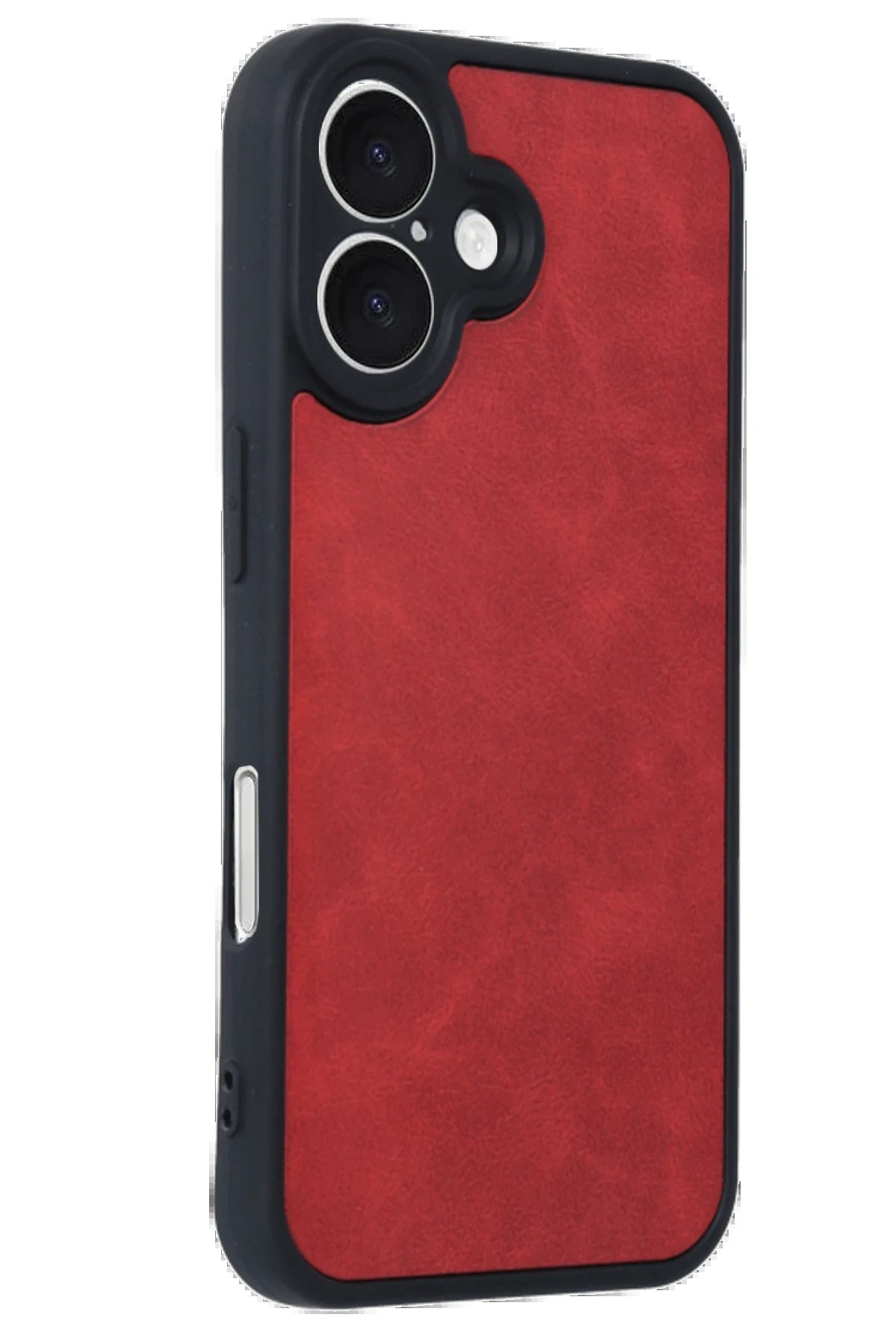 Newface iPhone 16 Kılıf Aras Deri Kapak - Kırmızı