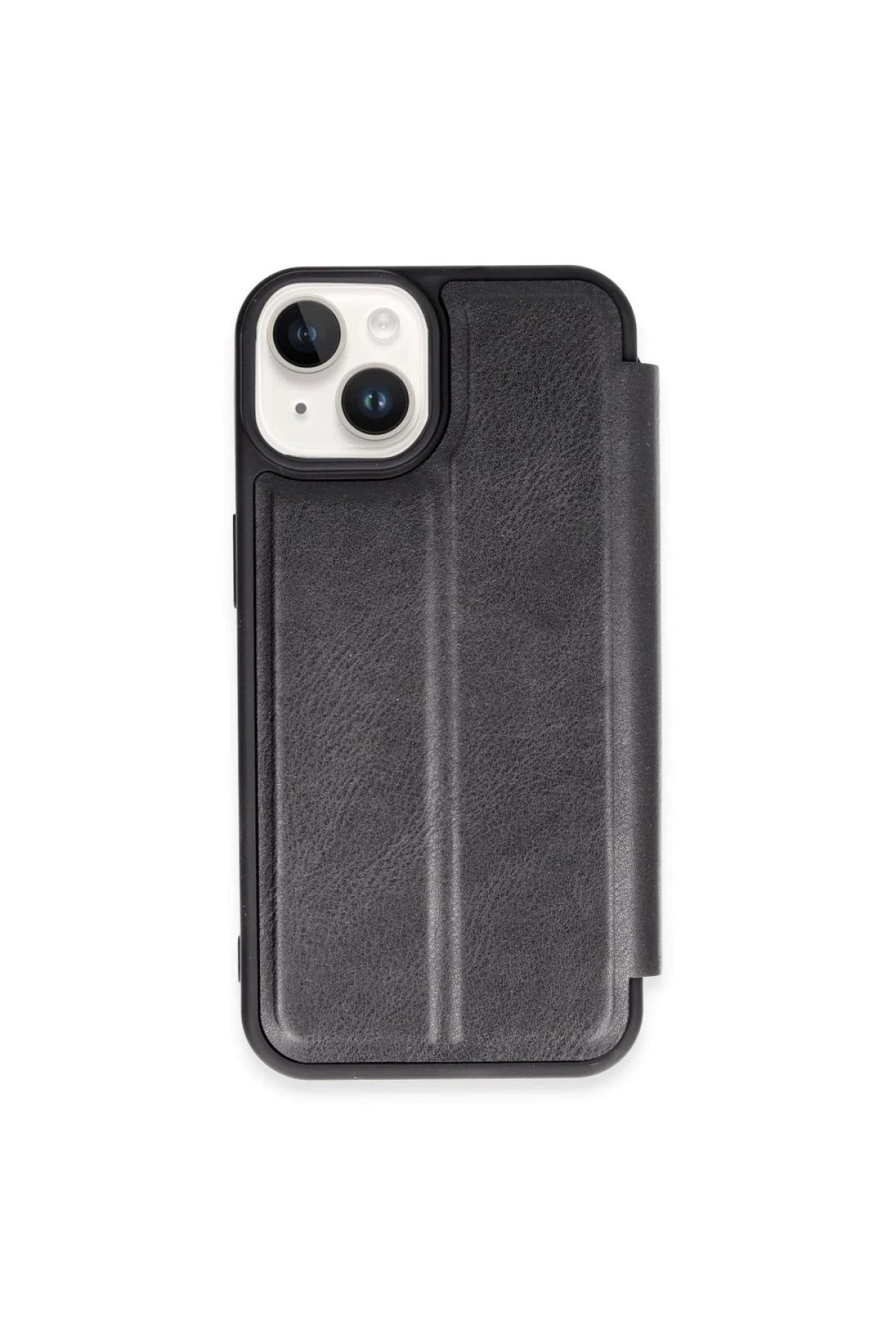 Newface iPhone 15 Kılıf Flip Cover - Siyah