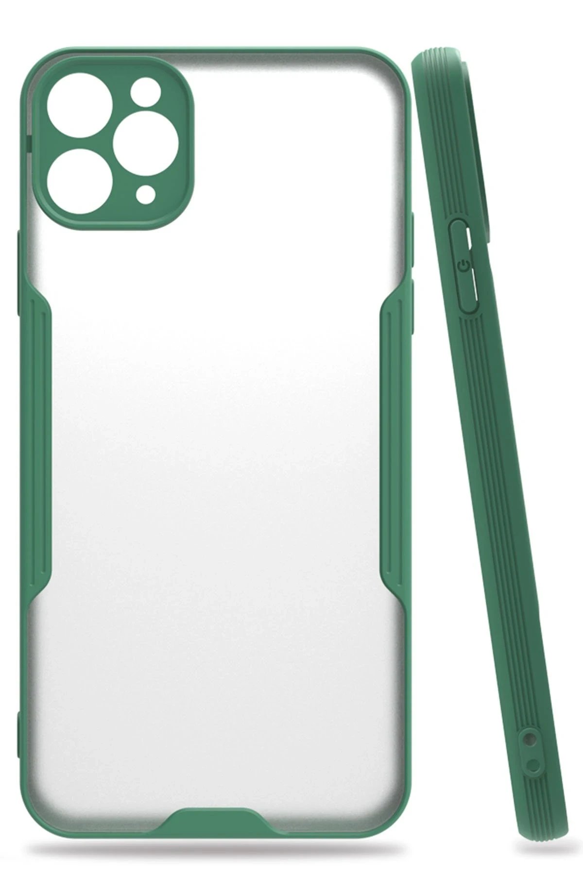 Newface iPhone 11 Pro Kılıf Platin Silikon - Yeşil