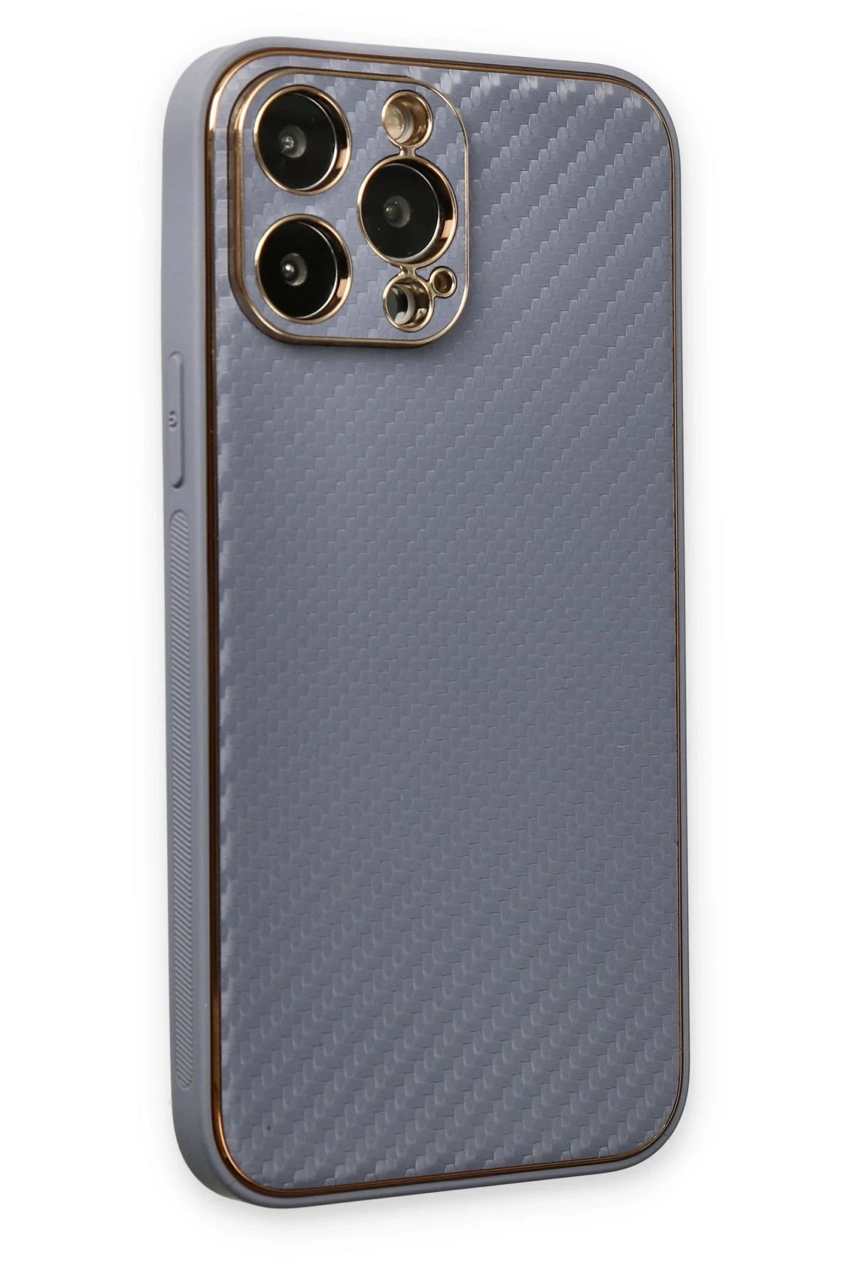 Newface iPhone 13 Pro Max Kılıf Coco Karbon Silikon - Gri