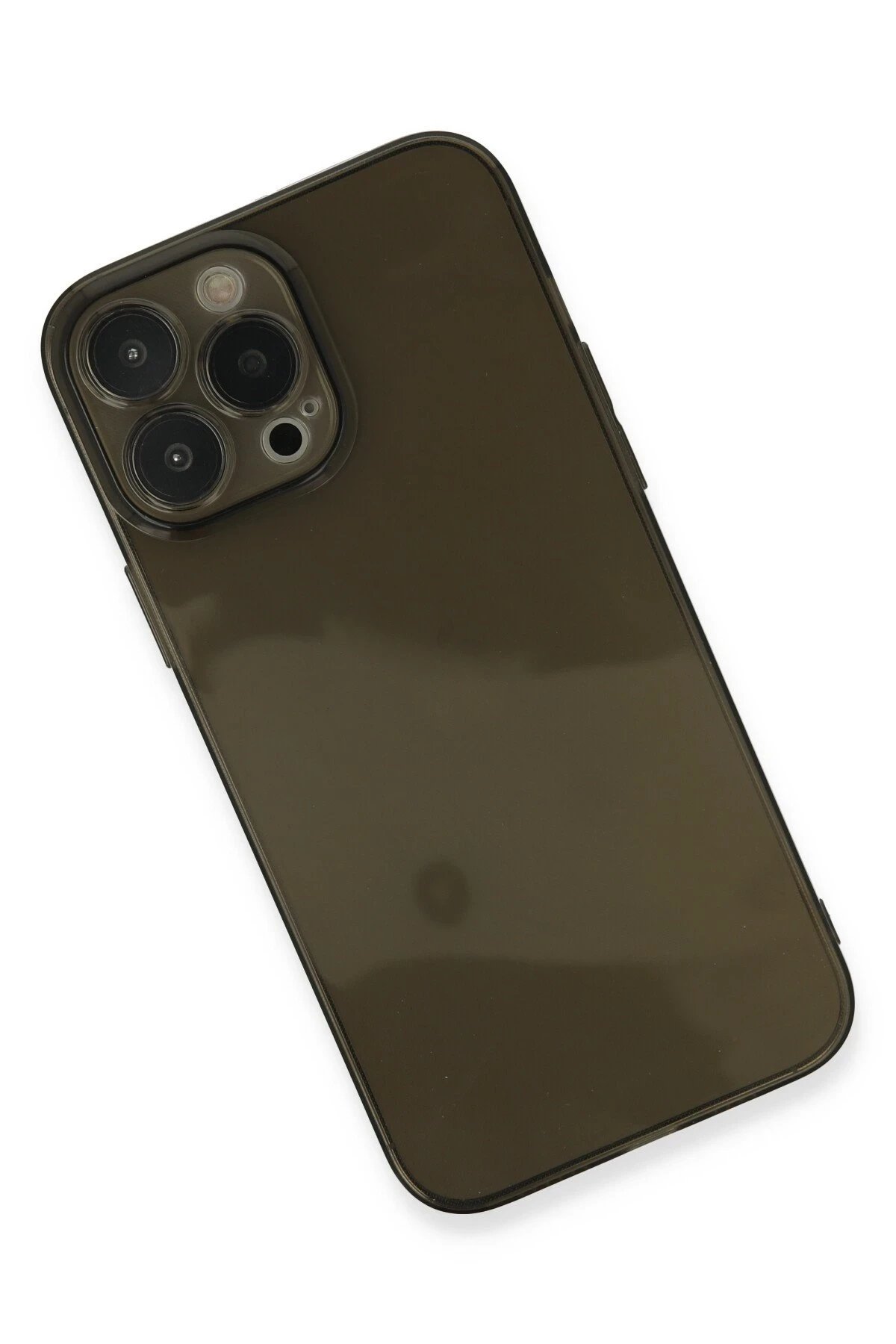 Newface iPhone 13 Pro Kılıf Fly Lens Silikon - Siyah