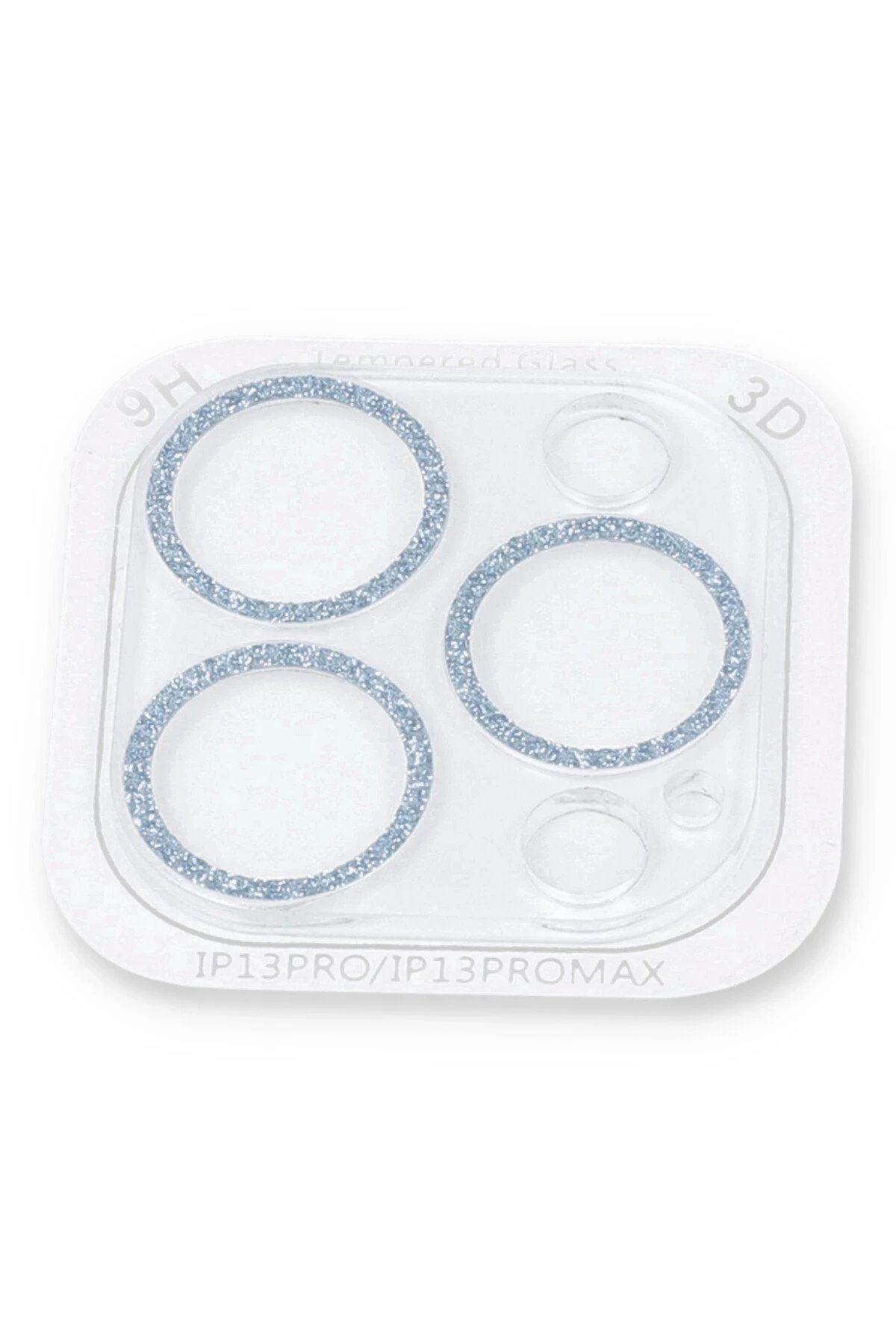 Newface iPhone 13 Pro Max Shine Kamera Lens Koruma Cam - Sierra Blue