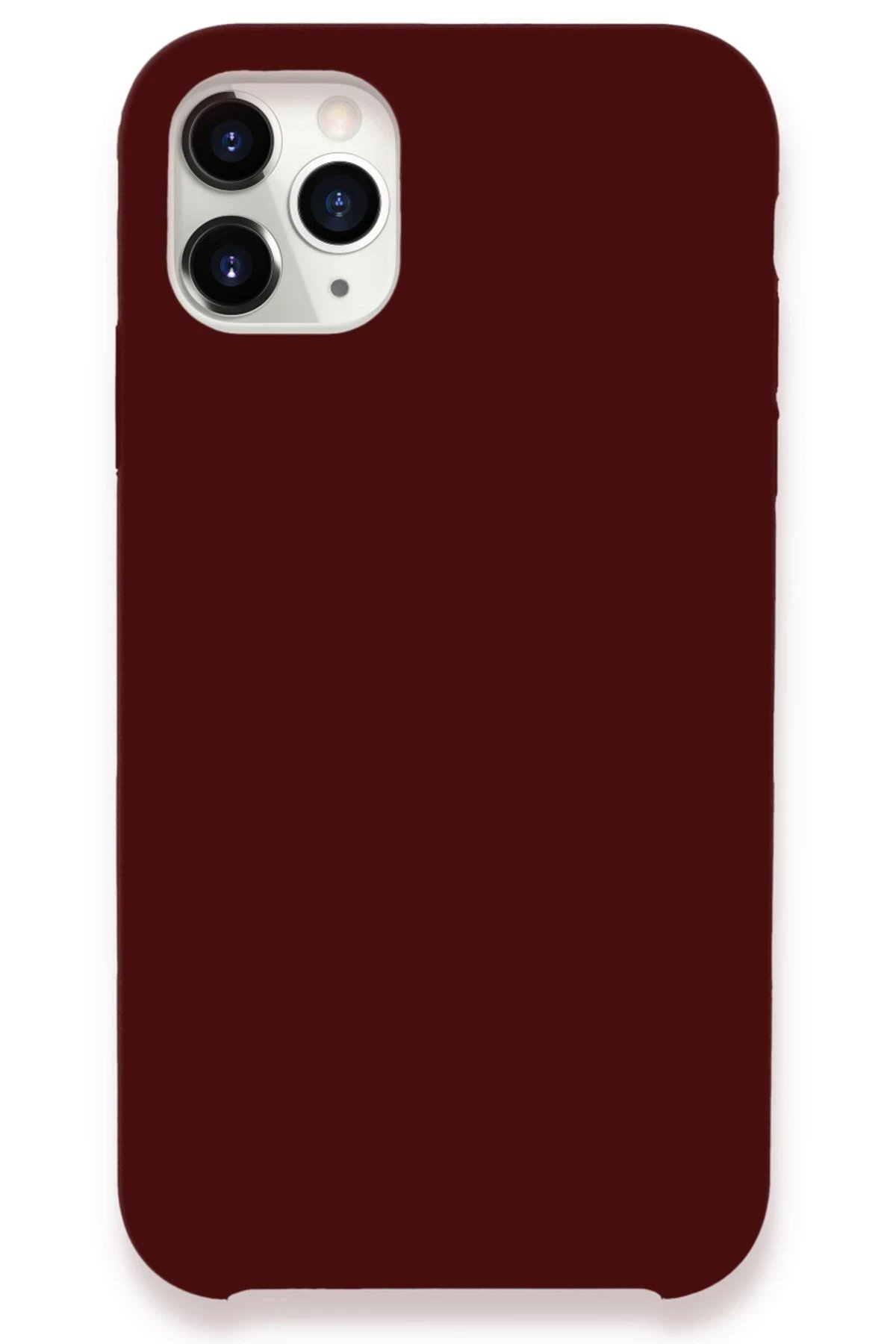 Newface iPhone 11 Pro Max Kılıf Lansman Legant Silikon - Bordo