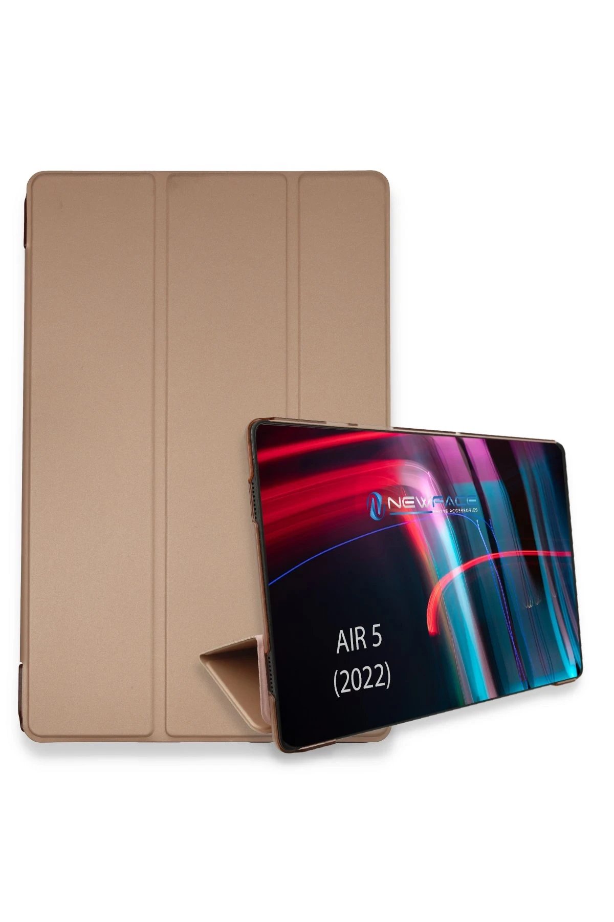 Newface iPad Air 5 (2022) Kılıf Tablet Smart Kılıf - Rose Gold